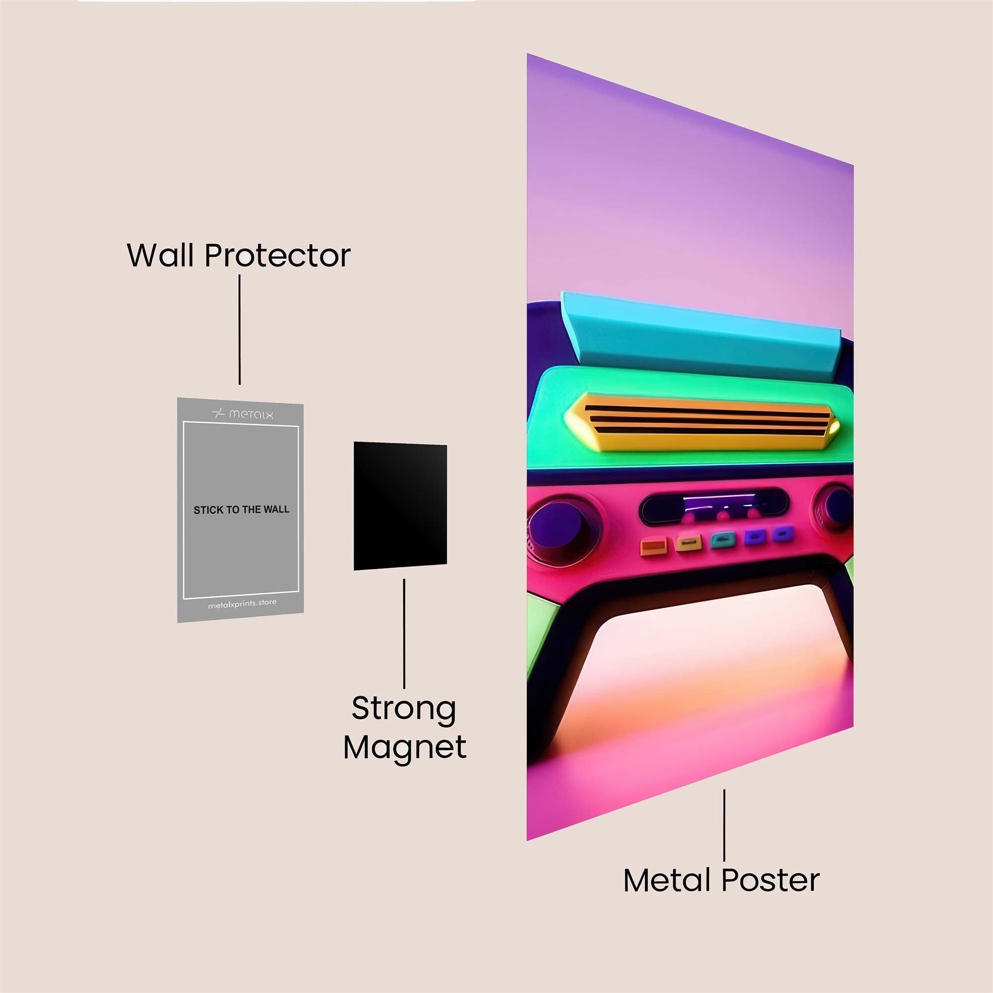 Neon Dream Safe Wall Magnetic / M
