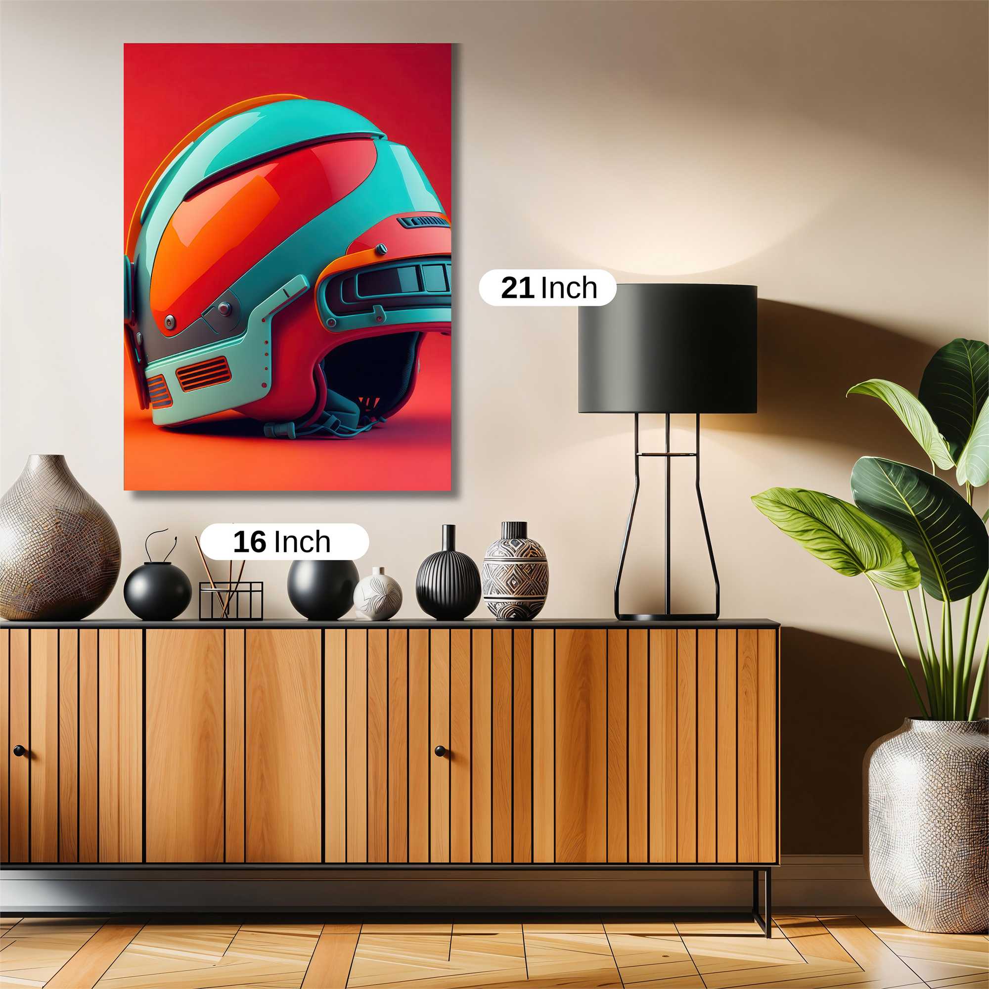 Helmet Vibrant Safe Wall Magnetic / M