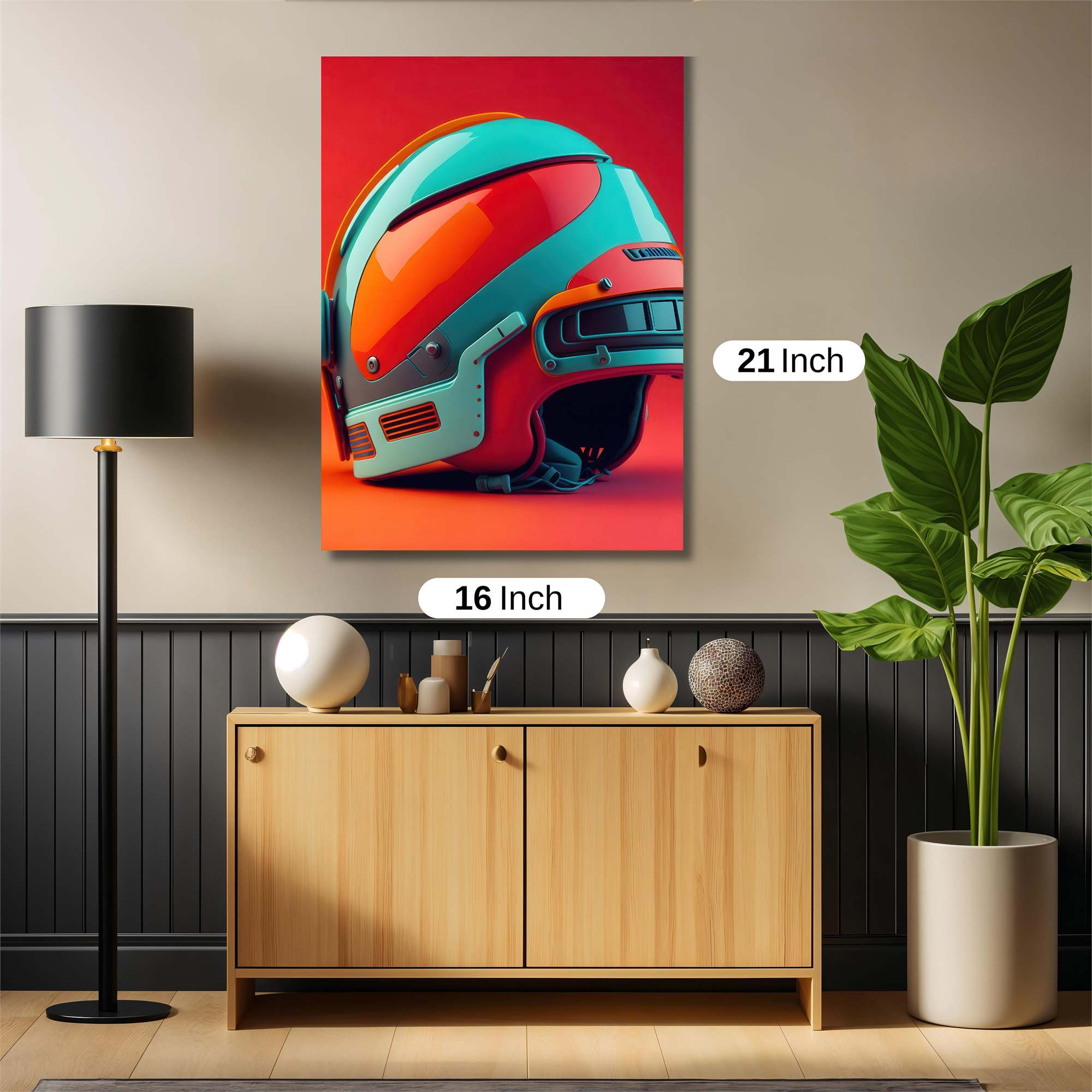Helmet Vibrant Safe Wall Magnetic / M