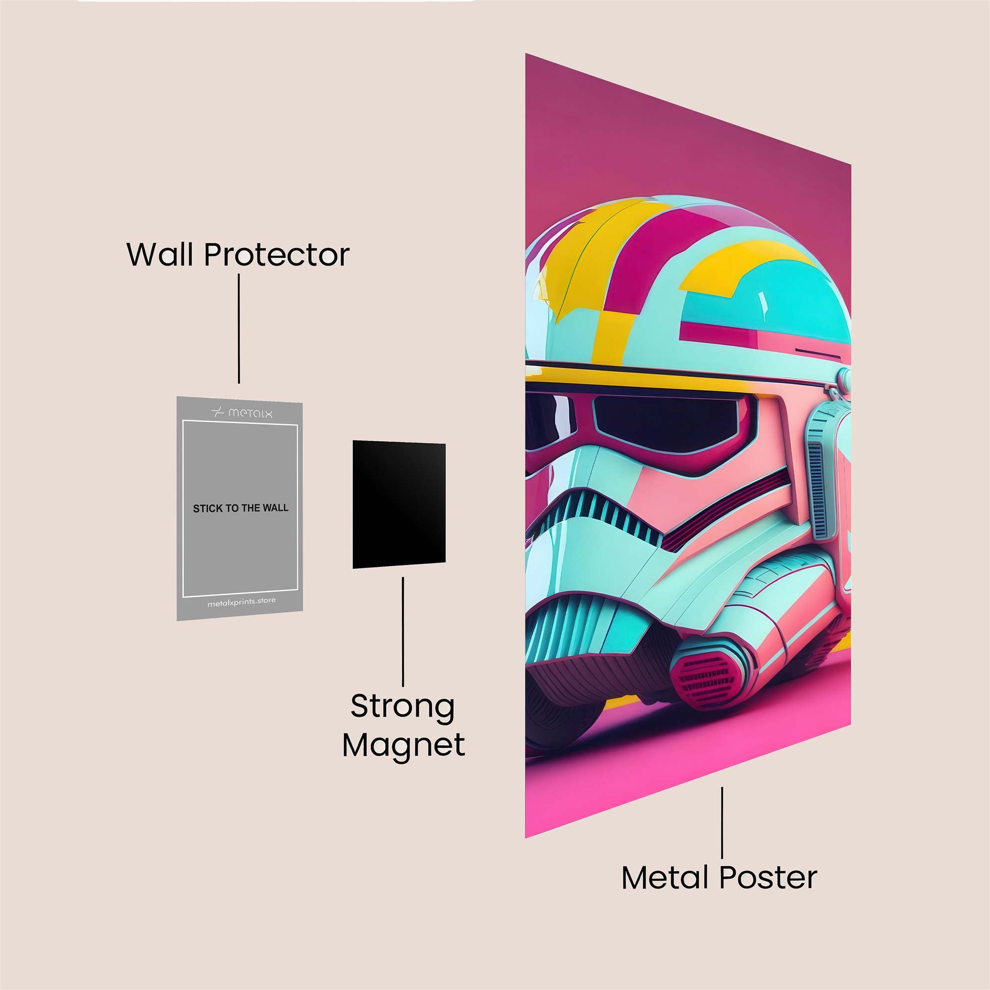Trooper Vibe Safe Wall Magnetic / M
