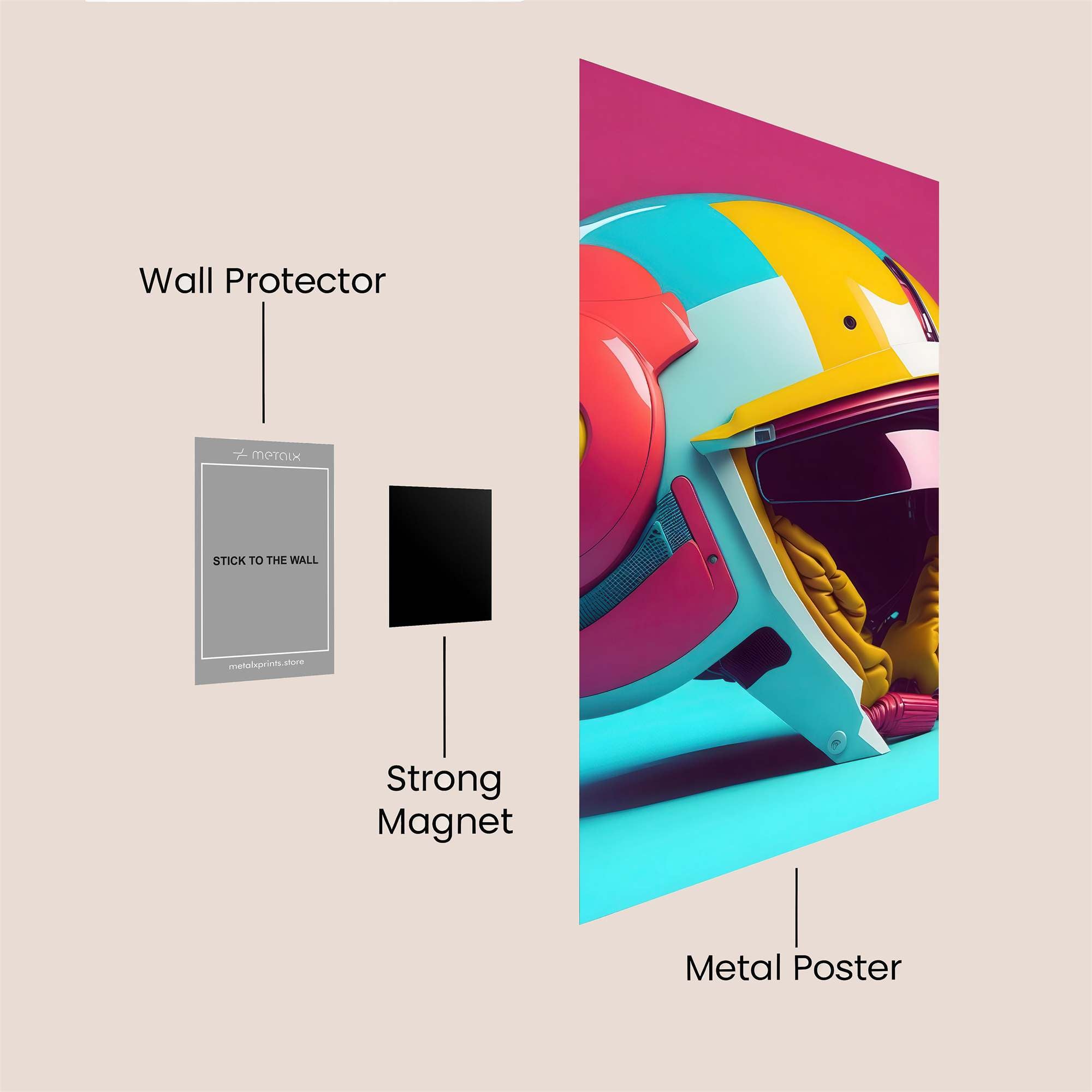 Helmet Harmony Safe Wall Magnetic / M