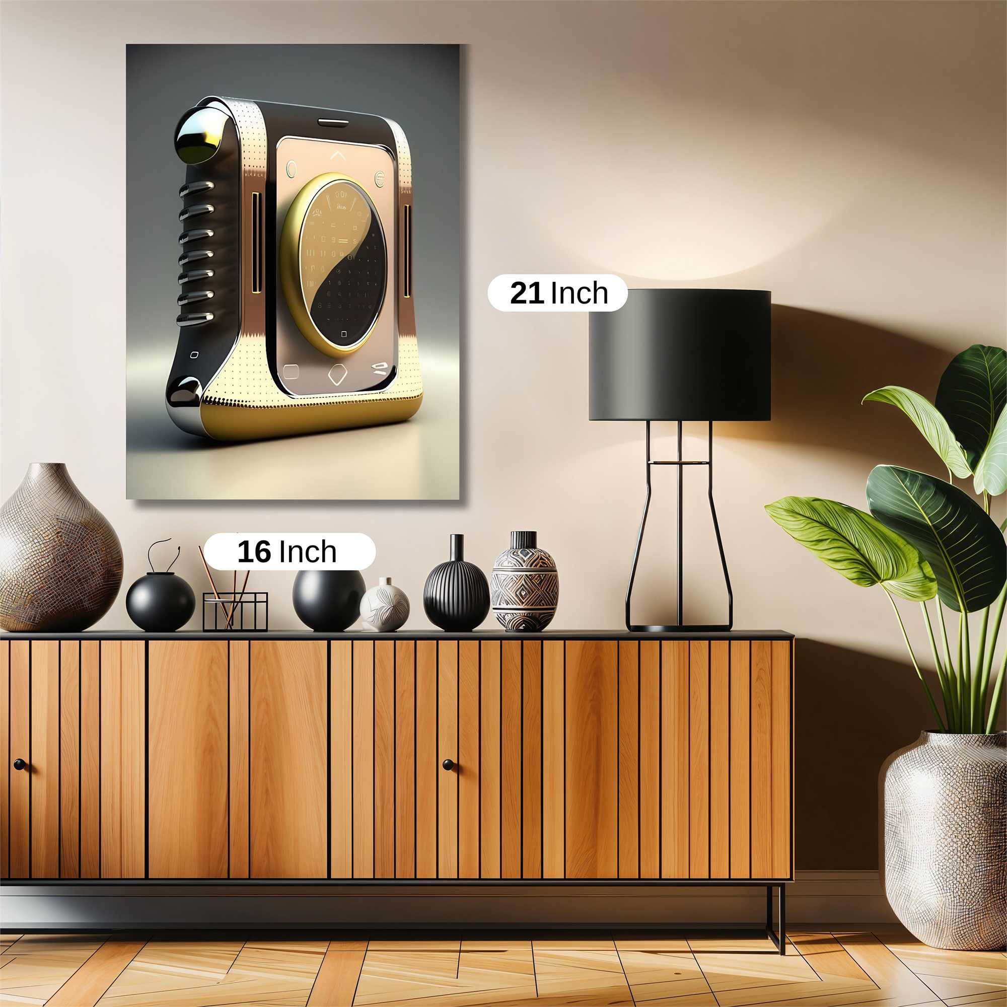 Retro Futuristic Safe Wall Magnetic / M