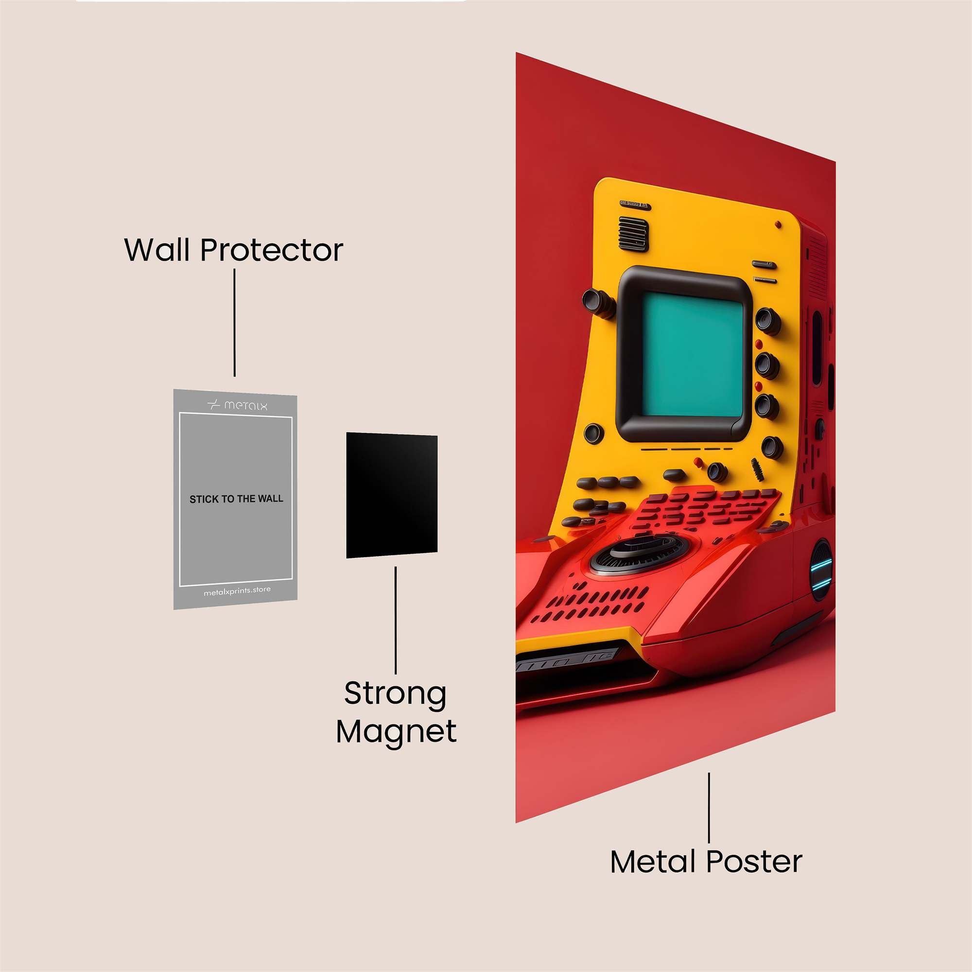 Arcade Nostalgia Safe Wall Magnetic / M