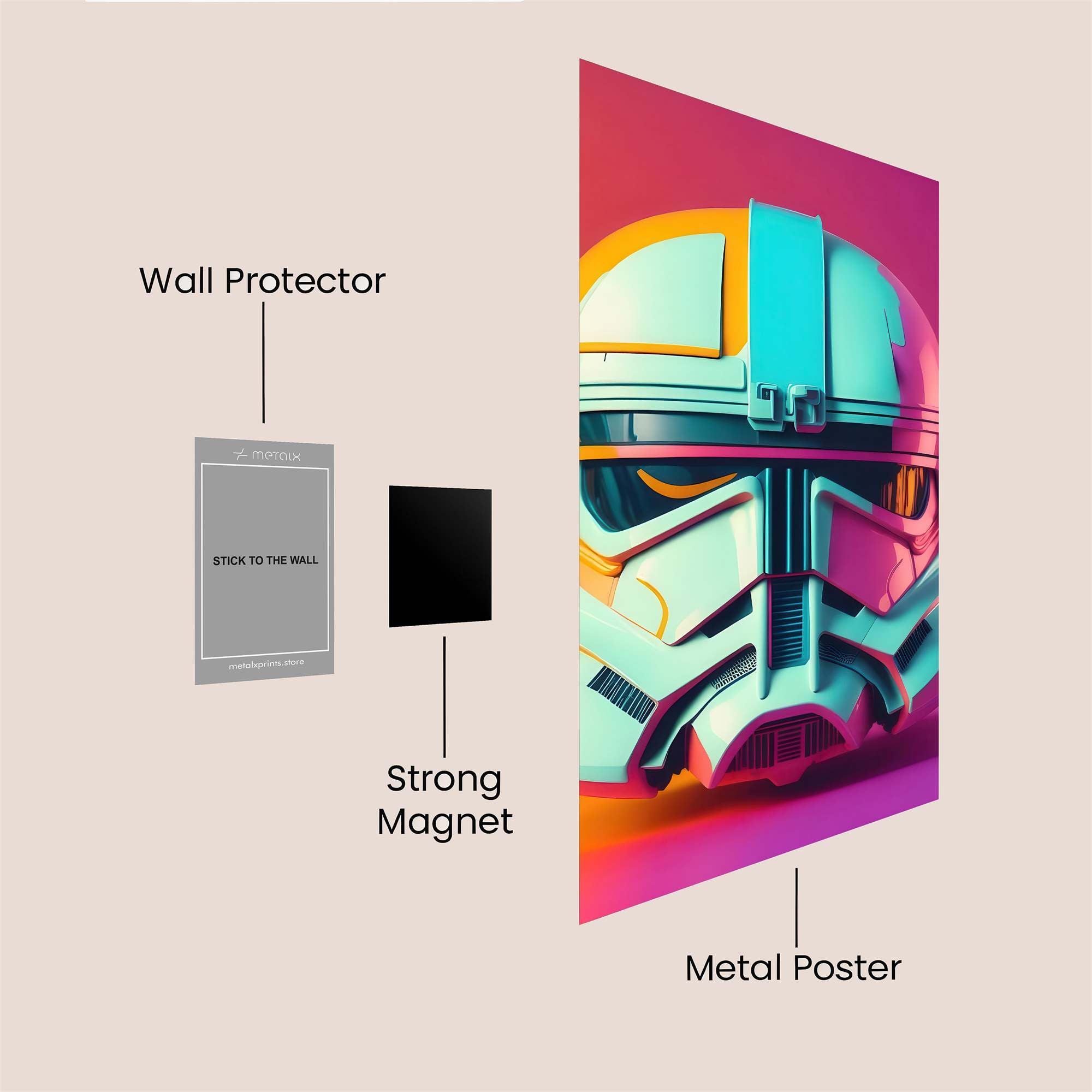 Trooper Vibe Safe Wall Magnetic / M