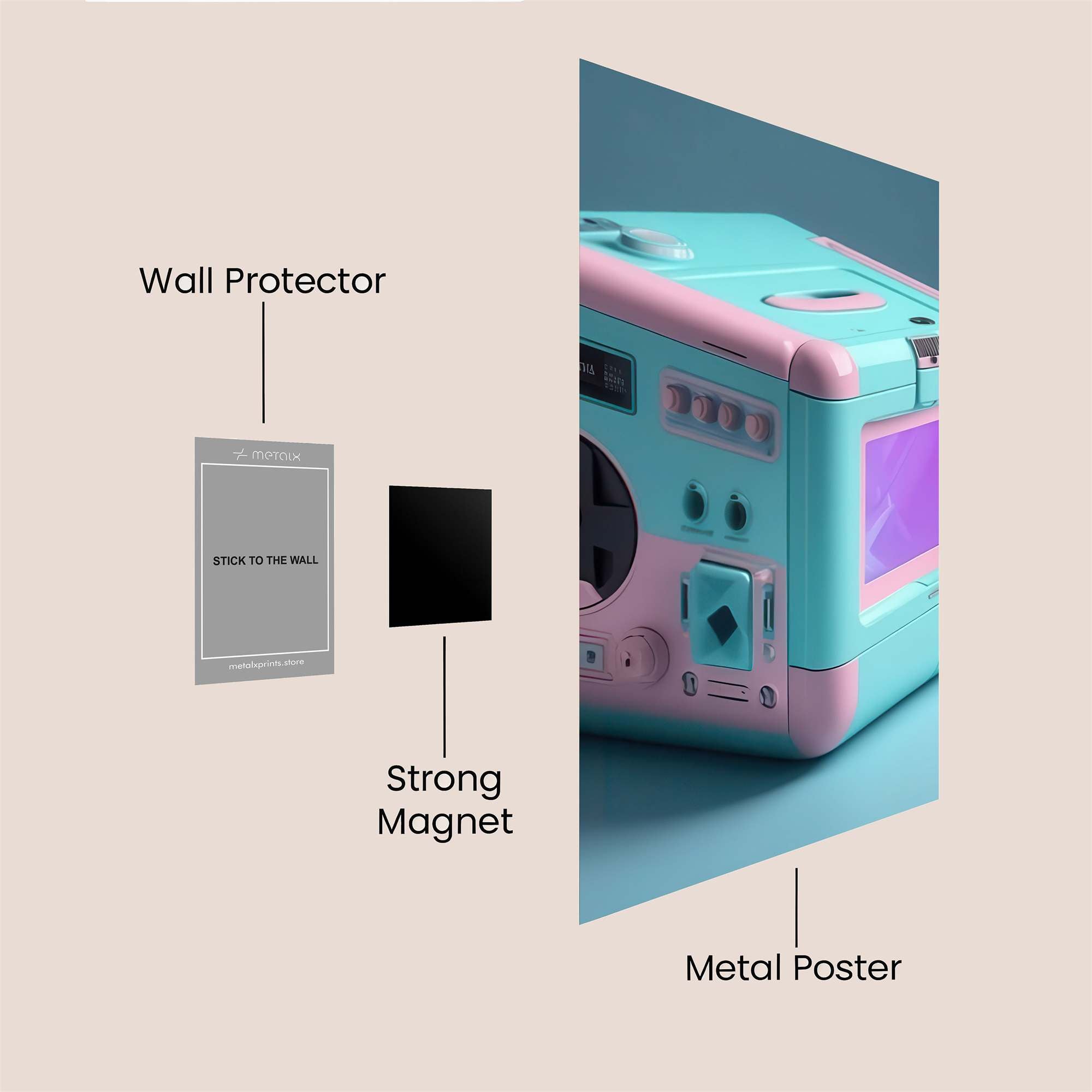 Retro Dream Safe Wall Magnetic / M