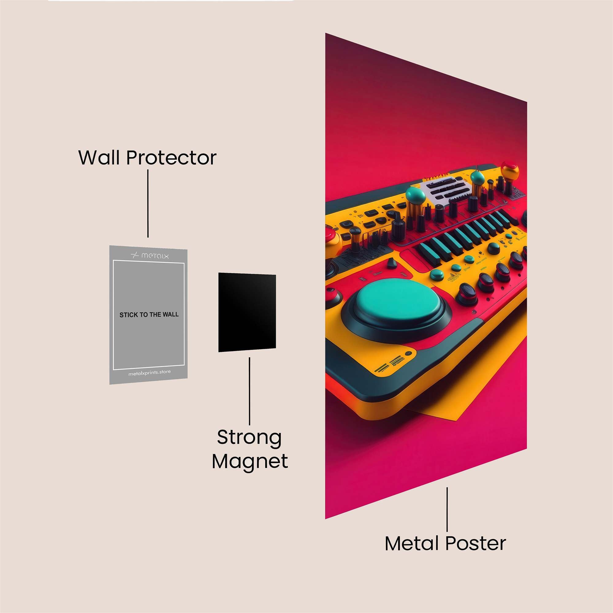Arcade Whimsy Safe Wall Magnetic / M