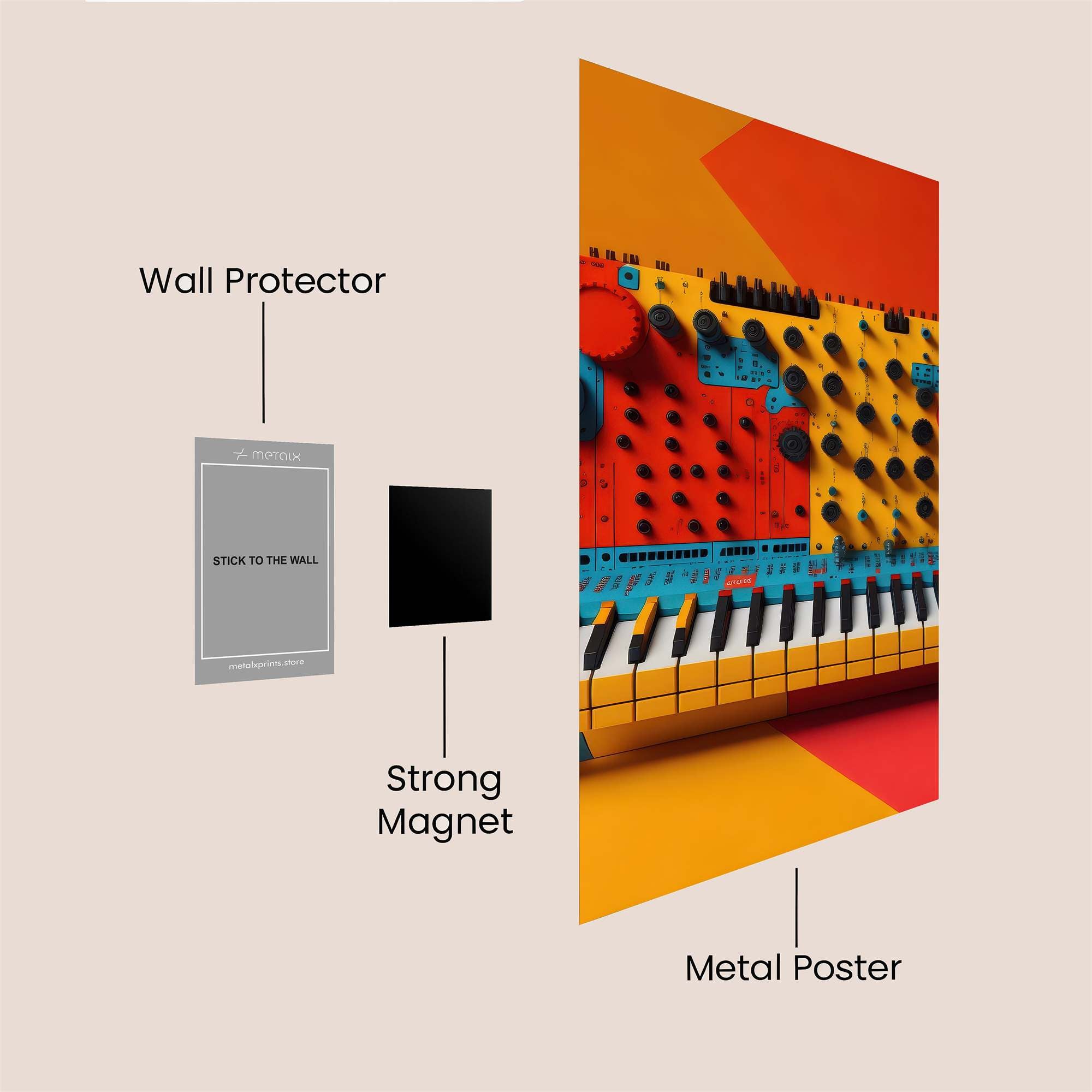 Synth Vibe Safe Wall Magnetic / M