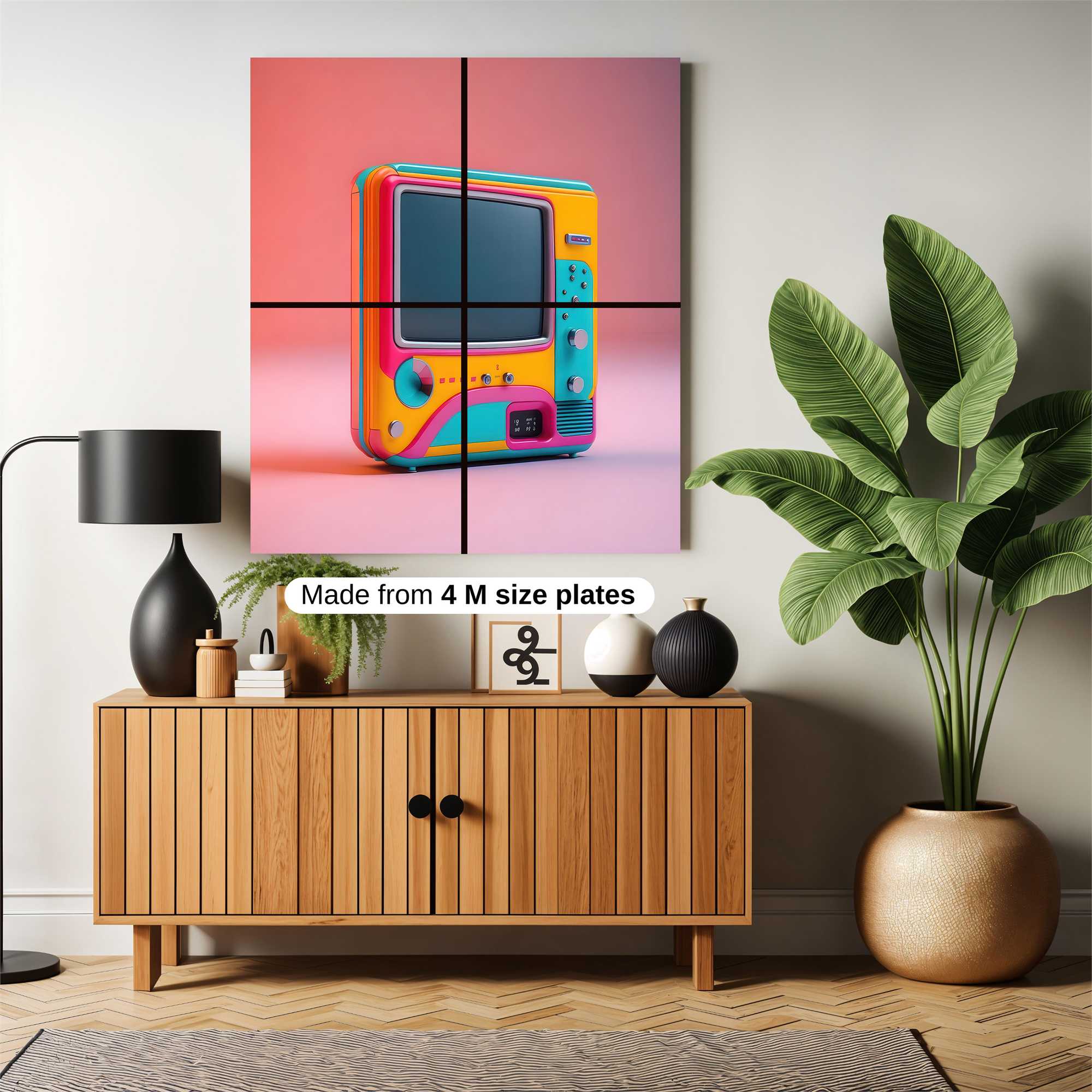 Retro Whimsy Safe Wall Magnetic / M