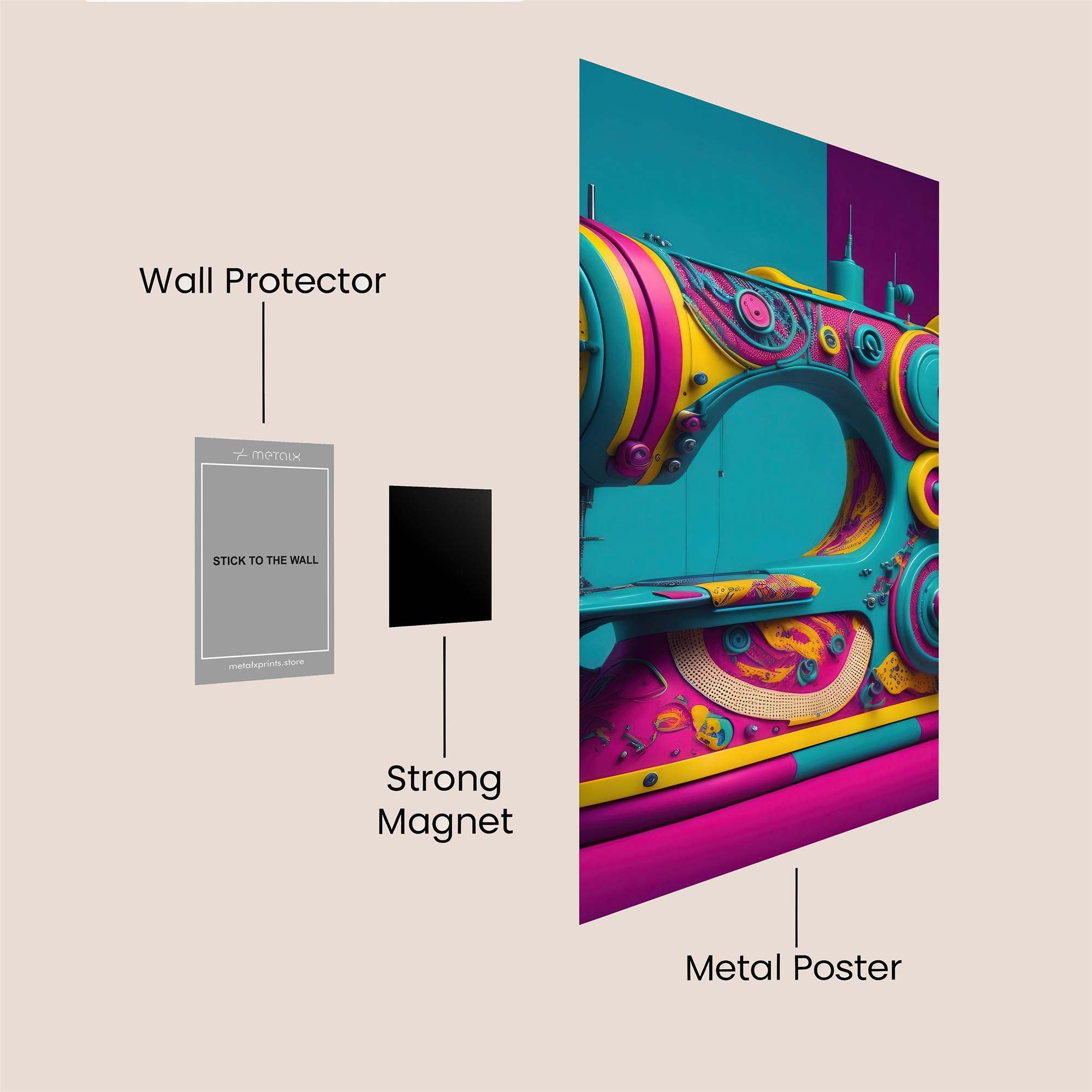 Sewing Whimsy Safe Wall Magnetic / M