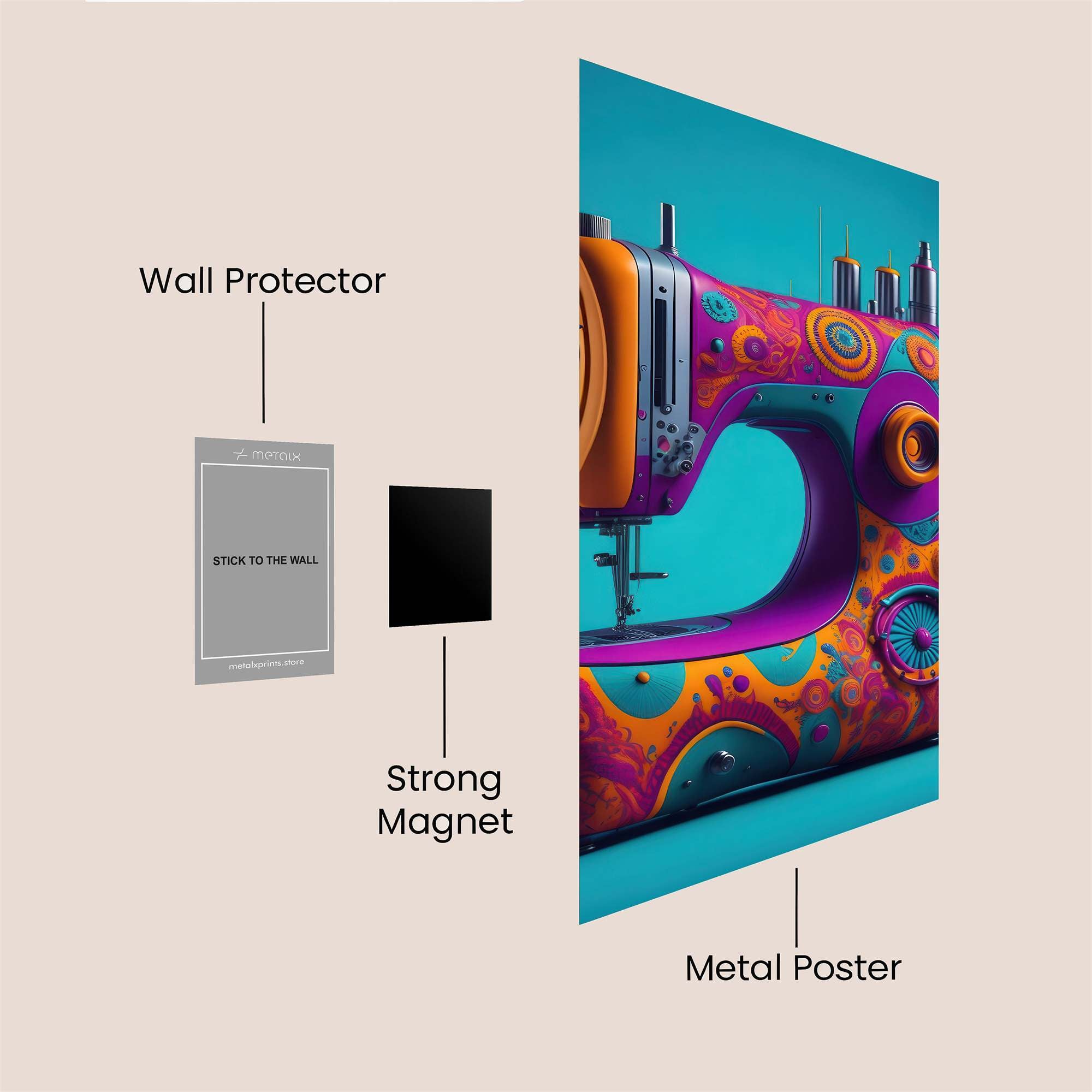 Sewing Fiesta Safe Wall Magnetic / M