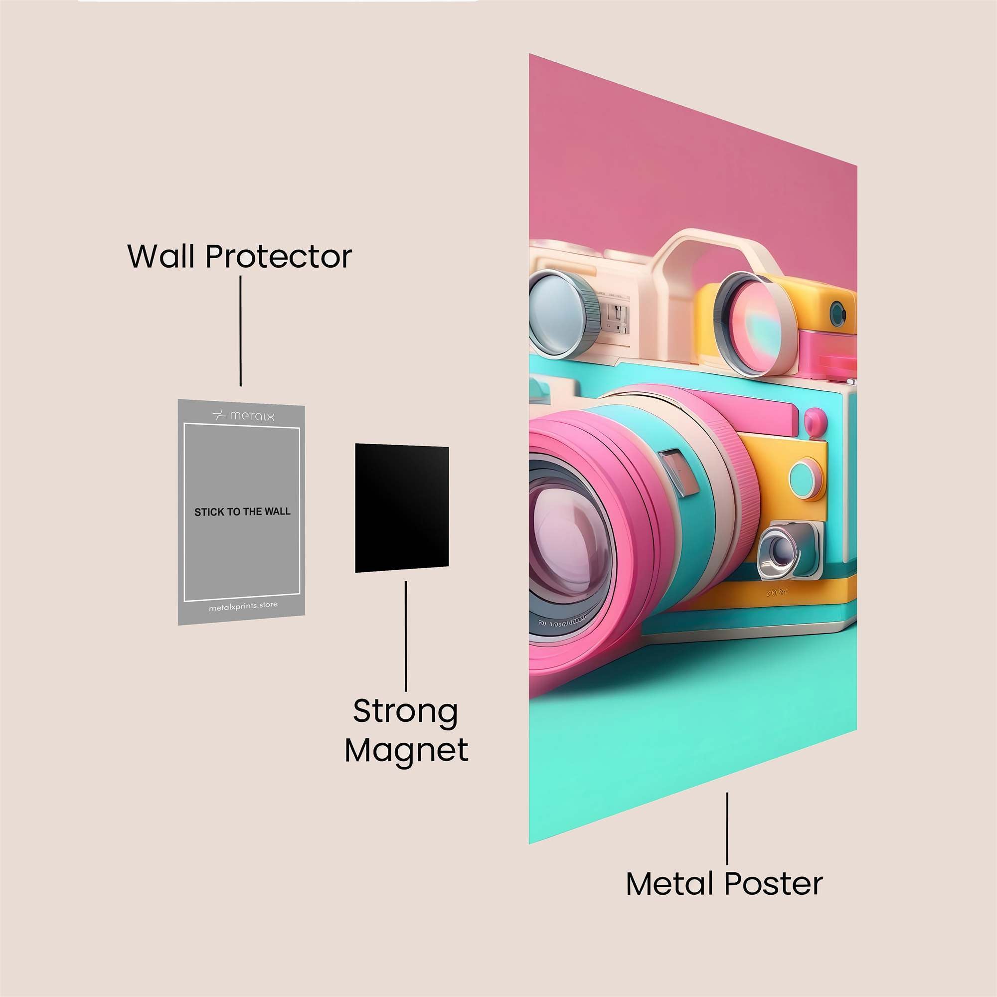 Camera Whimsy Safe Wall Magnetic / M