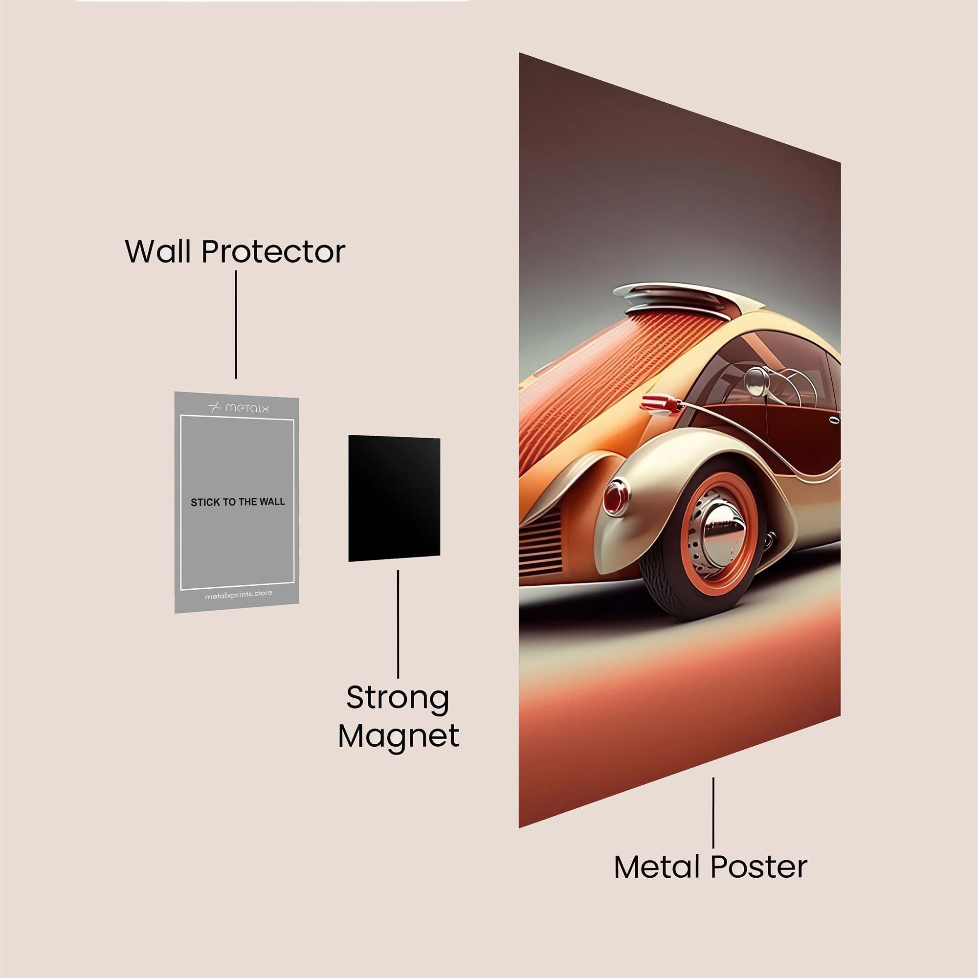 Retro Dream Safe Wall Magnetic / M