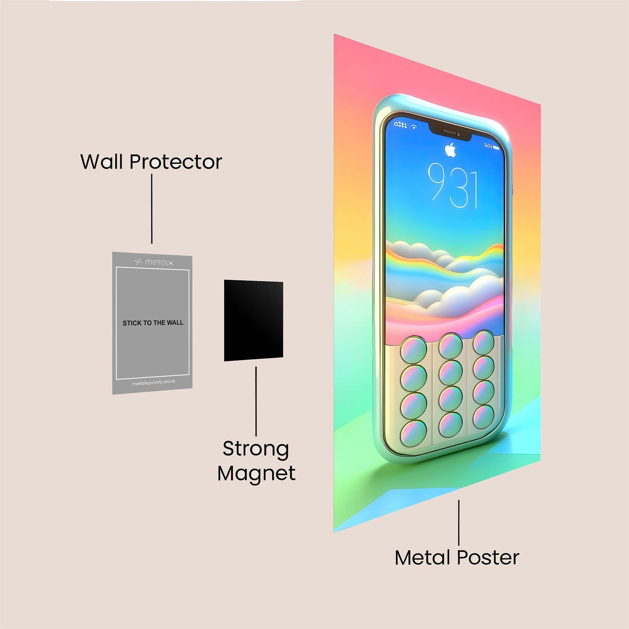Phone Dreamscape Safe Wall Magnetic / M