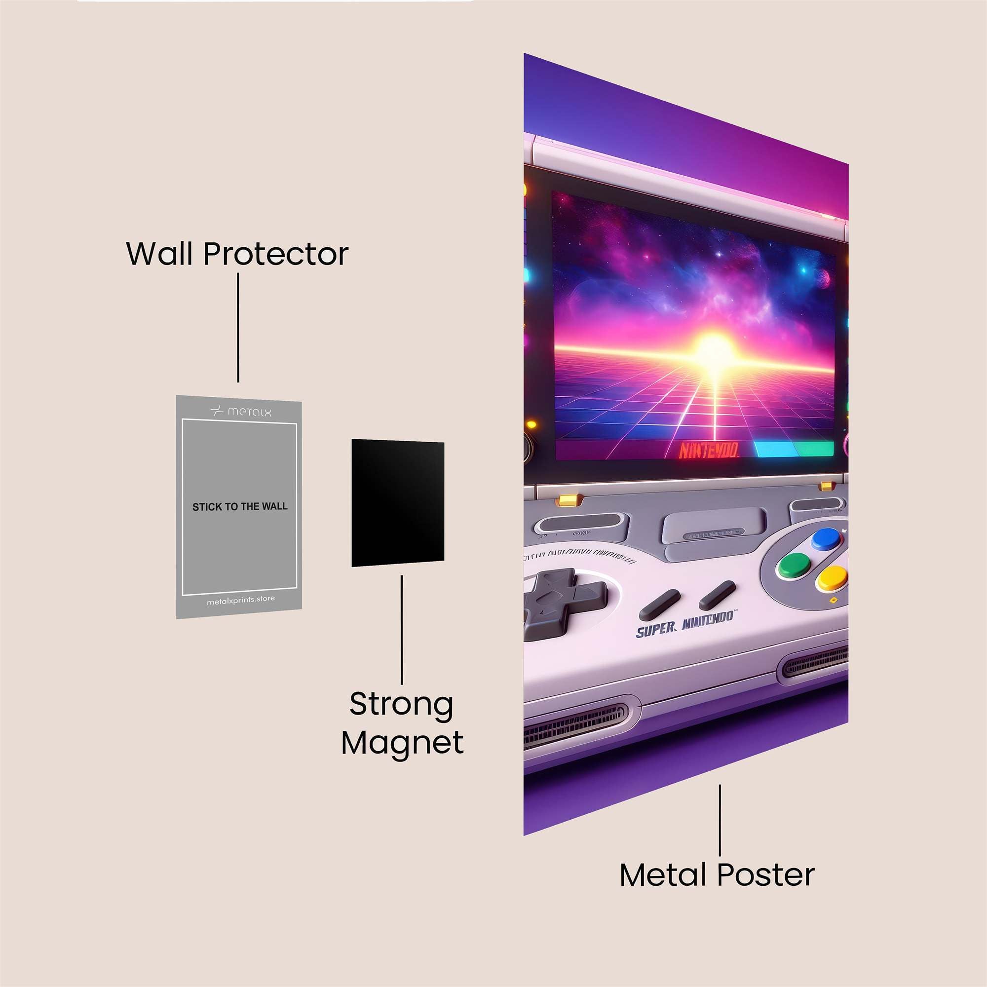 Retro Dream Safe Wall Magnetic / M