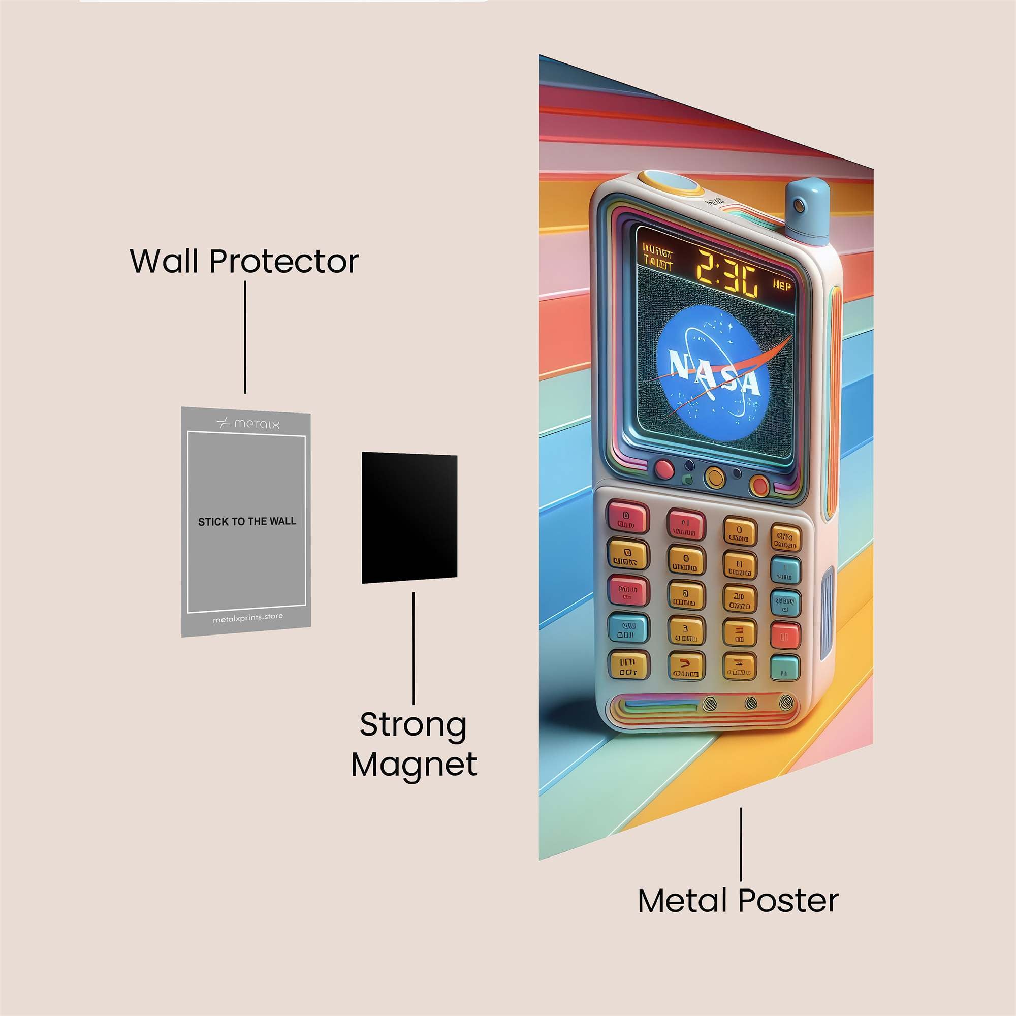 NASA Whimsy Safe Wall Magnetic / M