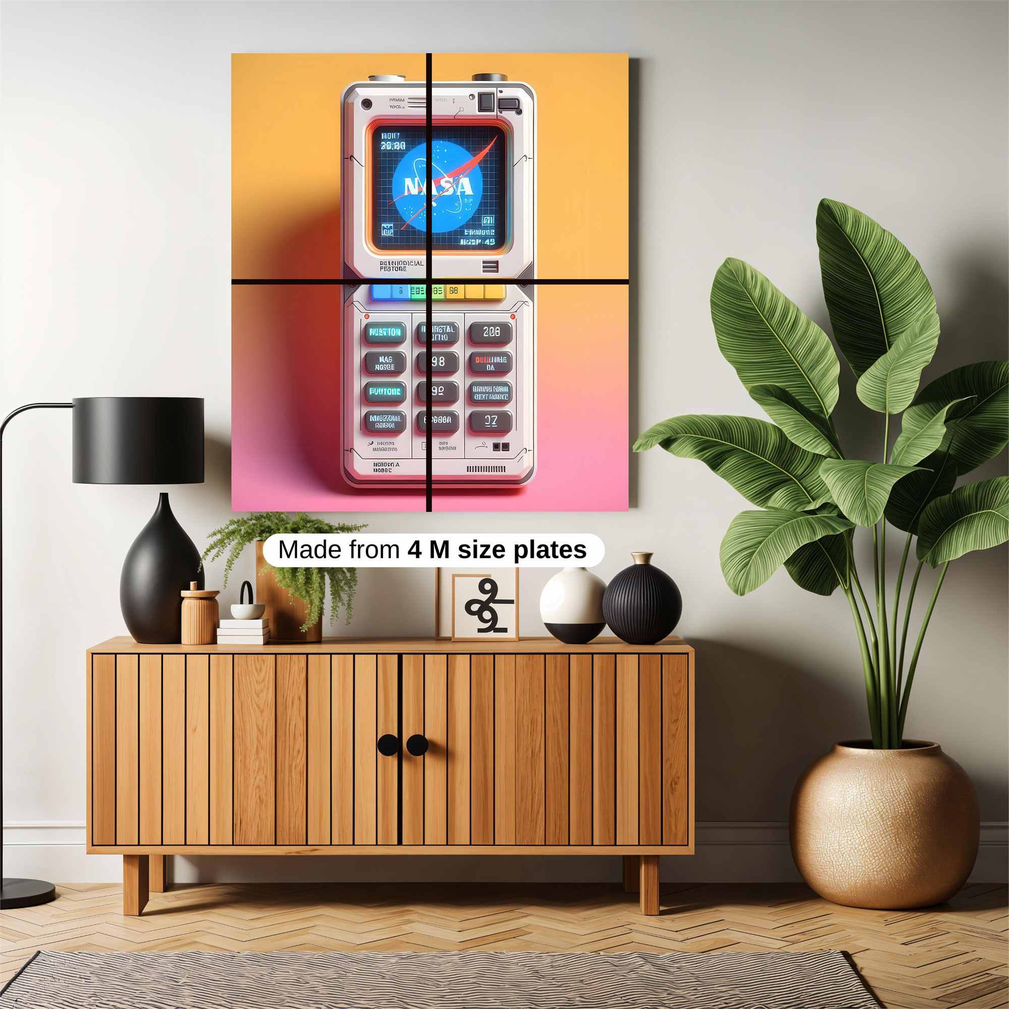 NASA Retro Safe Wall Magnetic / M