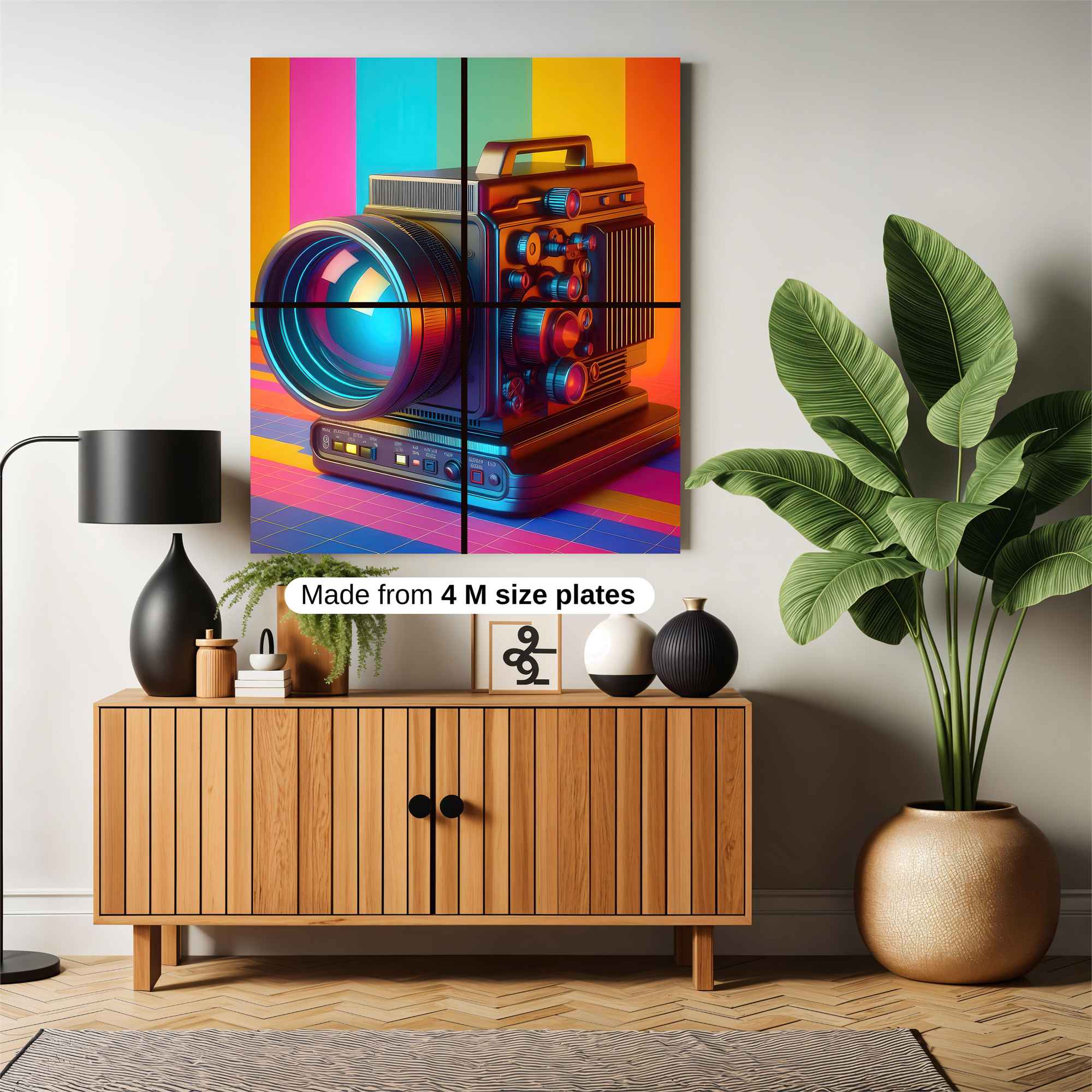 Camera Kaleidoscope Safe Wall Magnetic / M