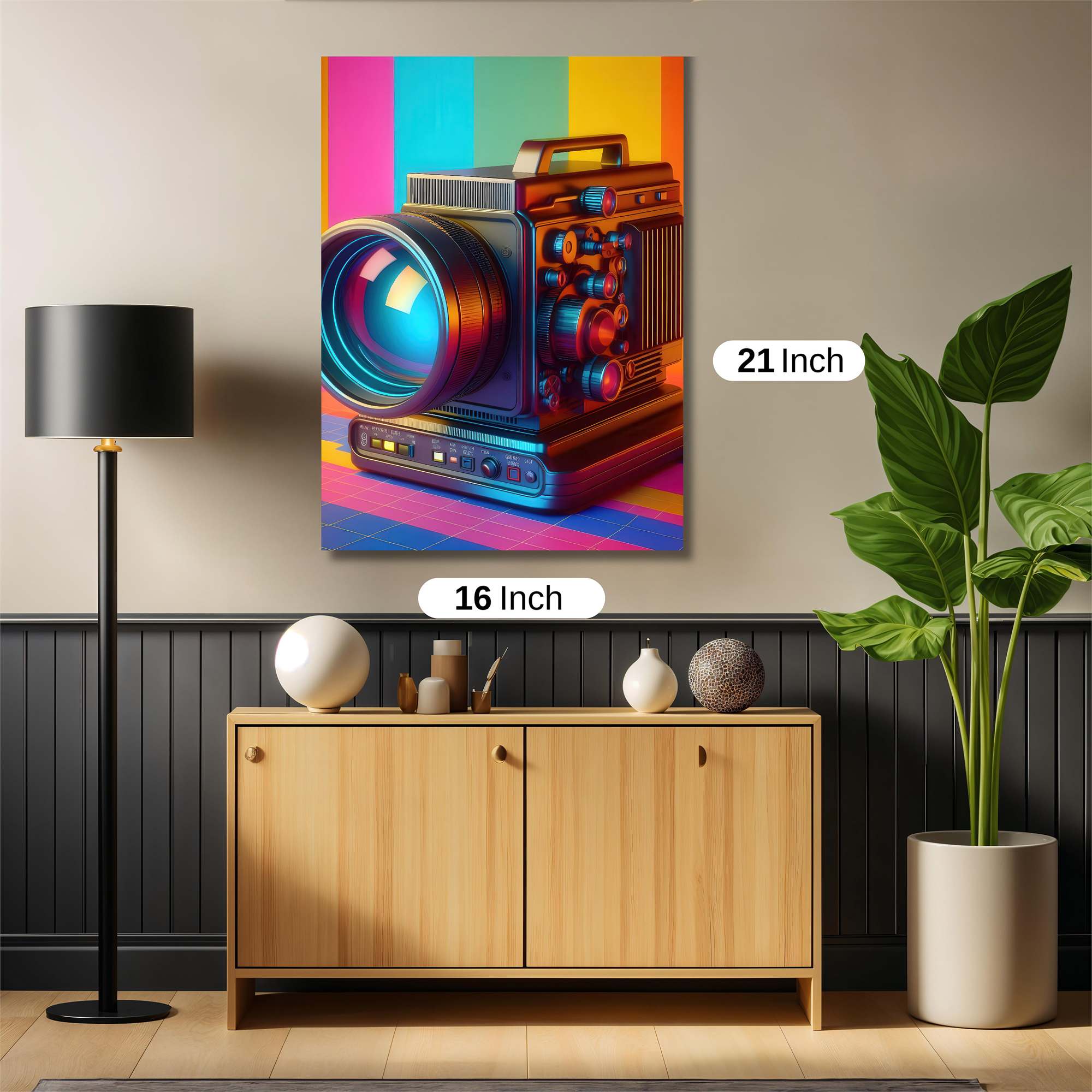 Camera Kaleidoscope Safe Wall Magnetic / M