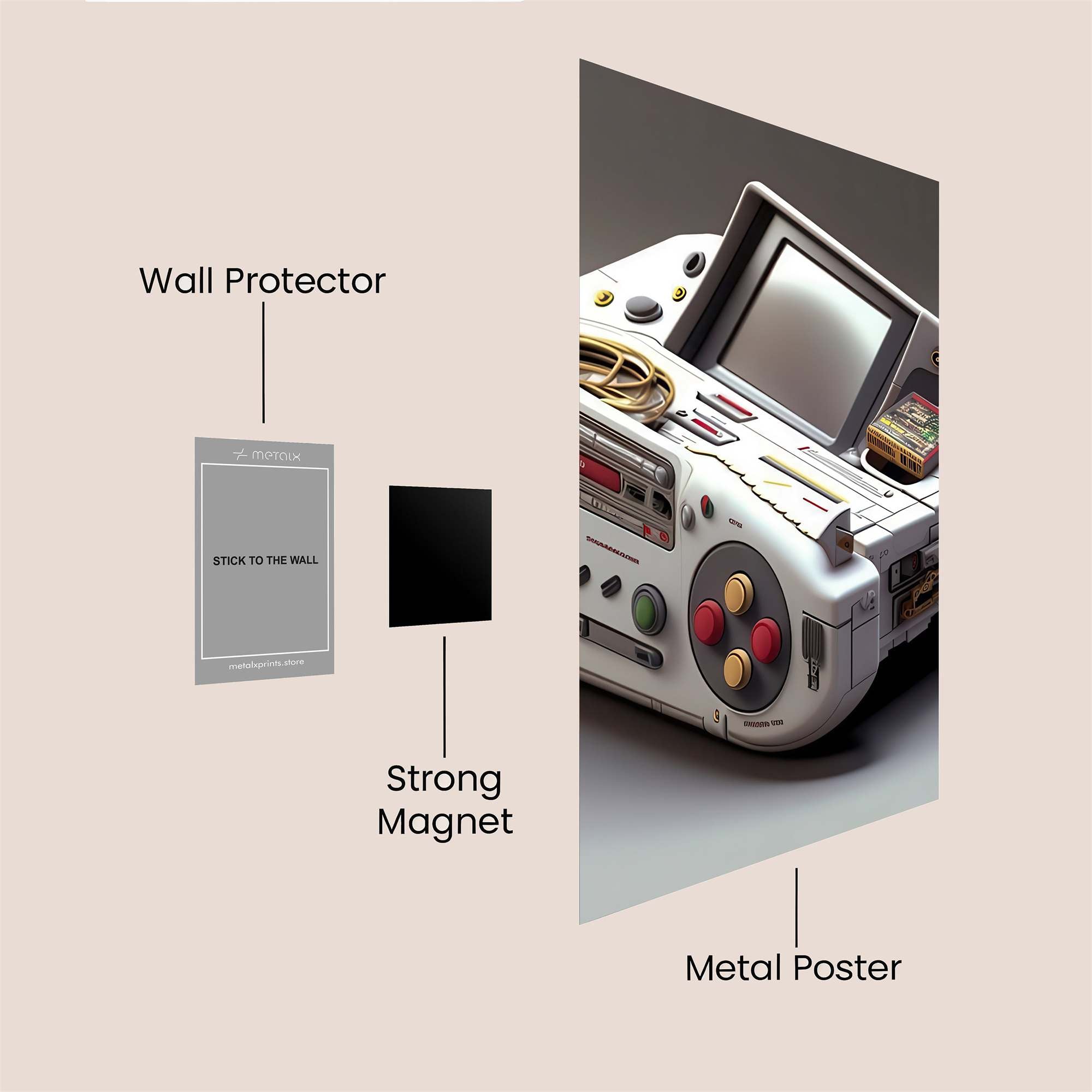 Retro Dream Safe Wall Magnetic / M