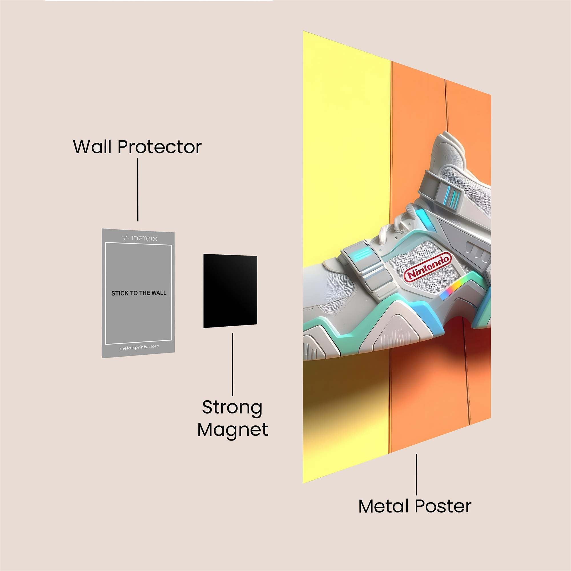 Nintendo Retro Safe Wall Magnetic / M