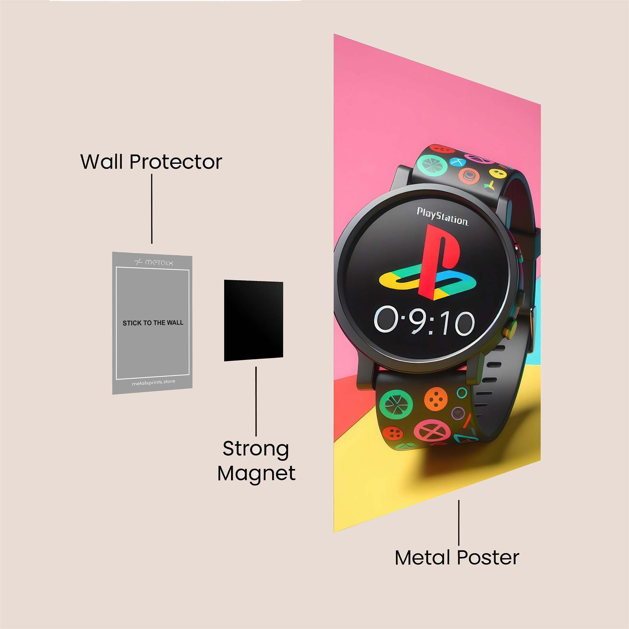 PlayStation Vibrant Safe Wall Magnetic / M