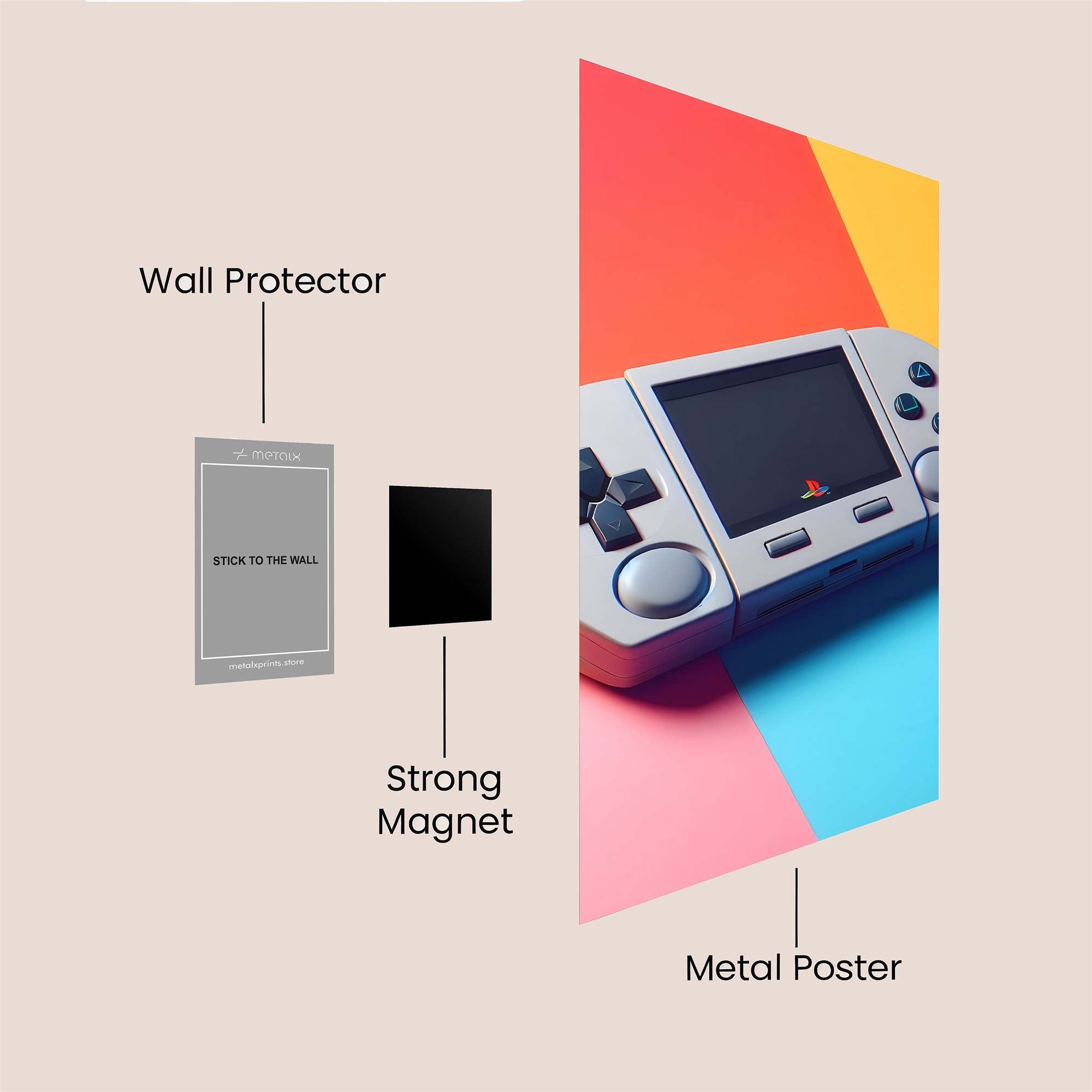 PlayStation Whimsy Safe Wall Magnetic / M