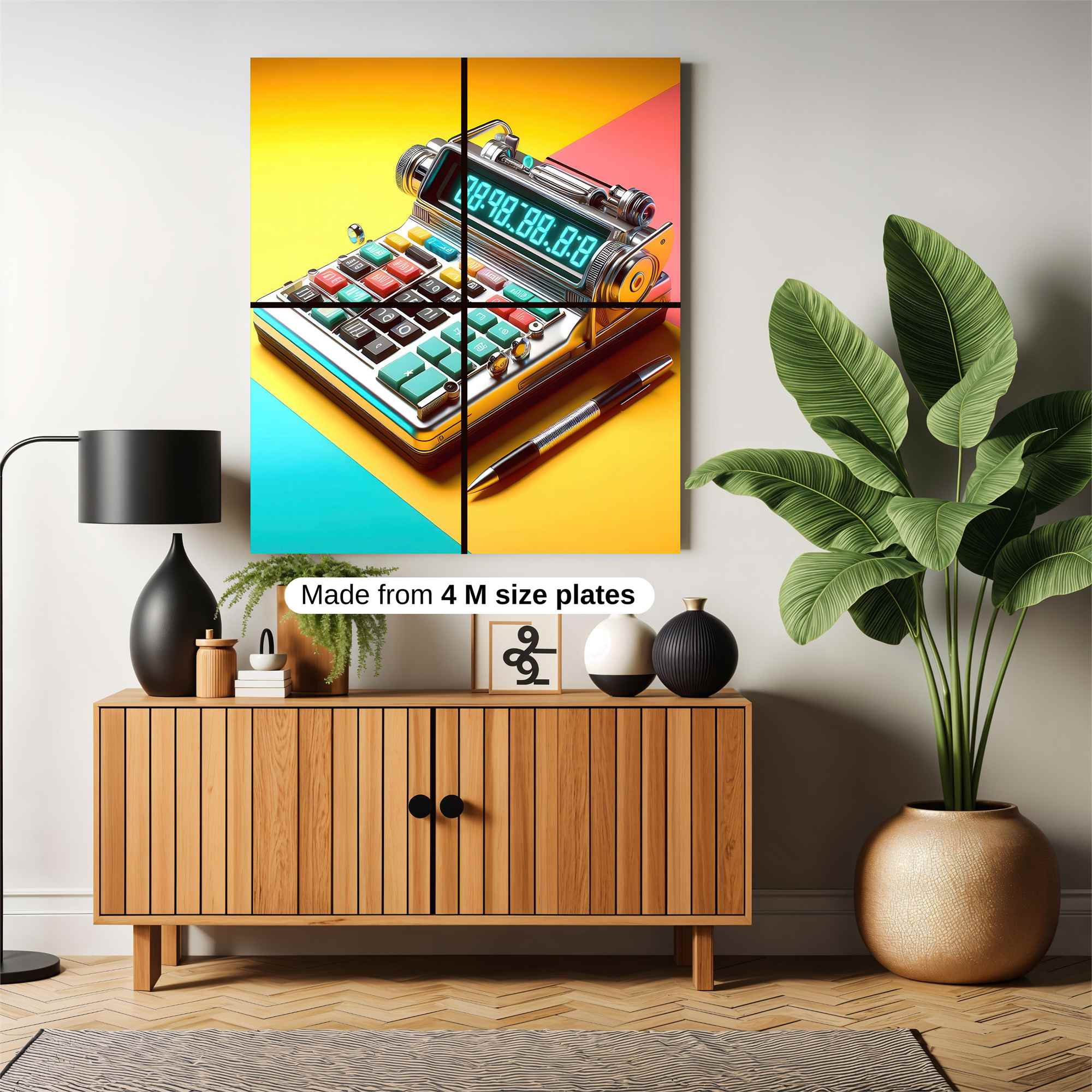 Retro Futuristic Safe Wall Magnetic / M