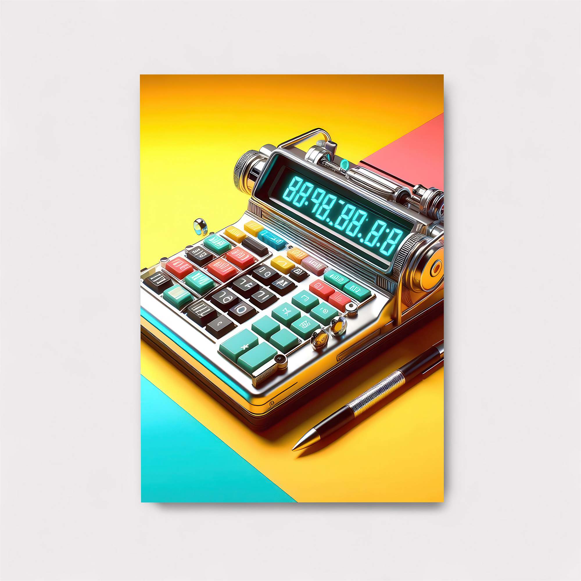 Retro Futuristic Safe Wall Magnetic / M