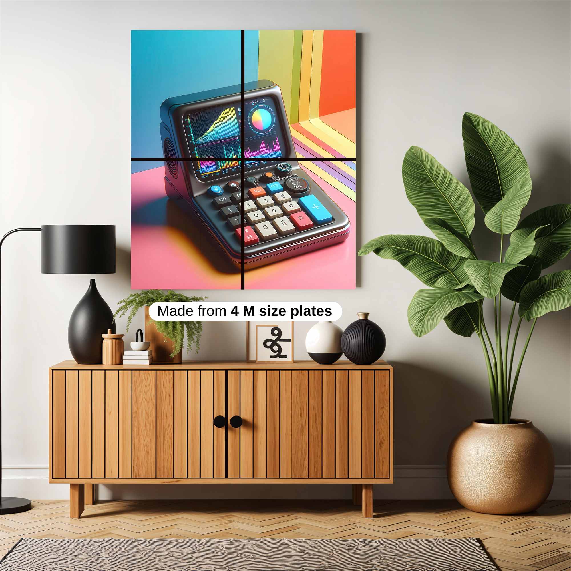 Retro Vibrant Safe Wall Magnetic / M