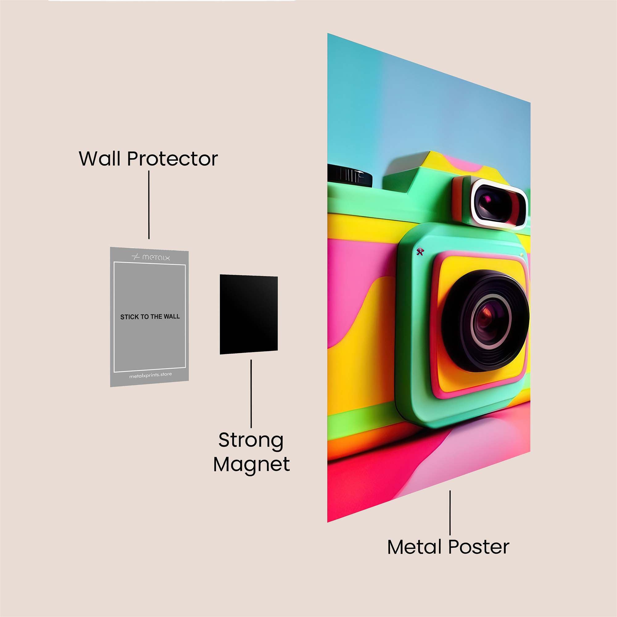 Camera Whimsy Safe Wall Magnetic / M