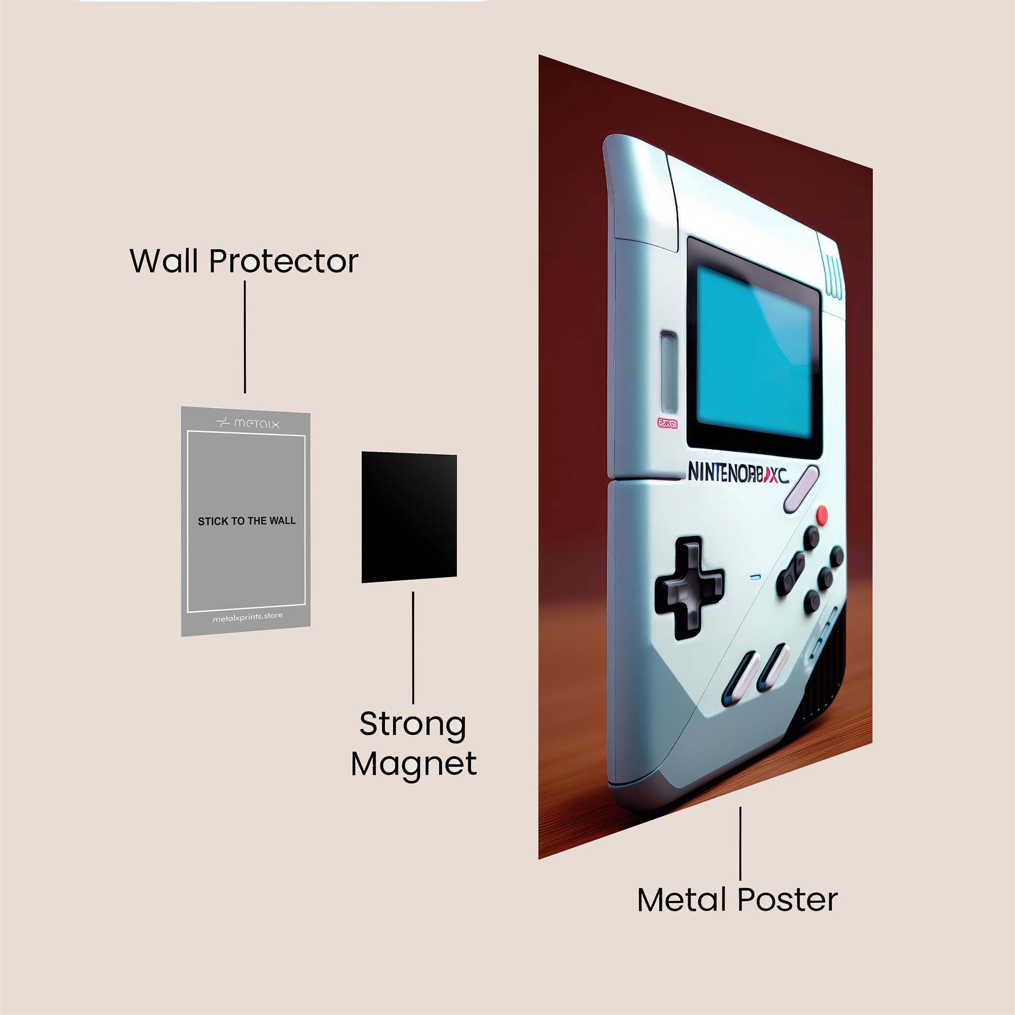 Gameboy Serene Safe Wall Magnetic / M