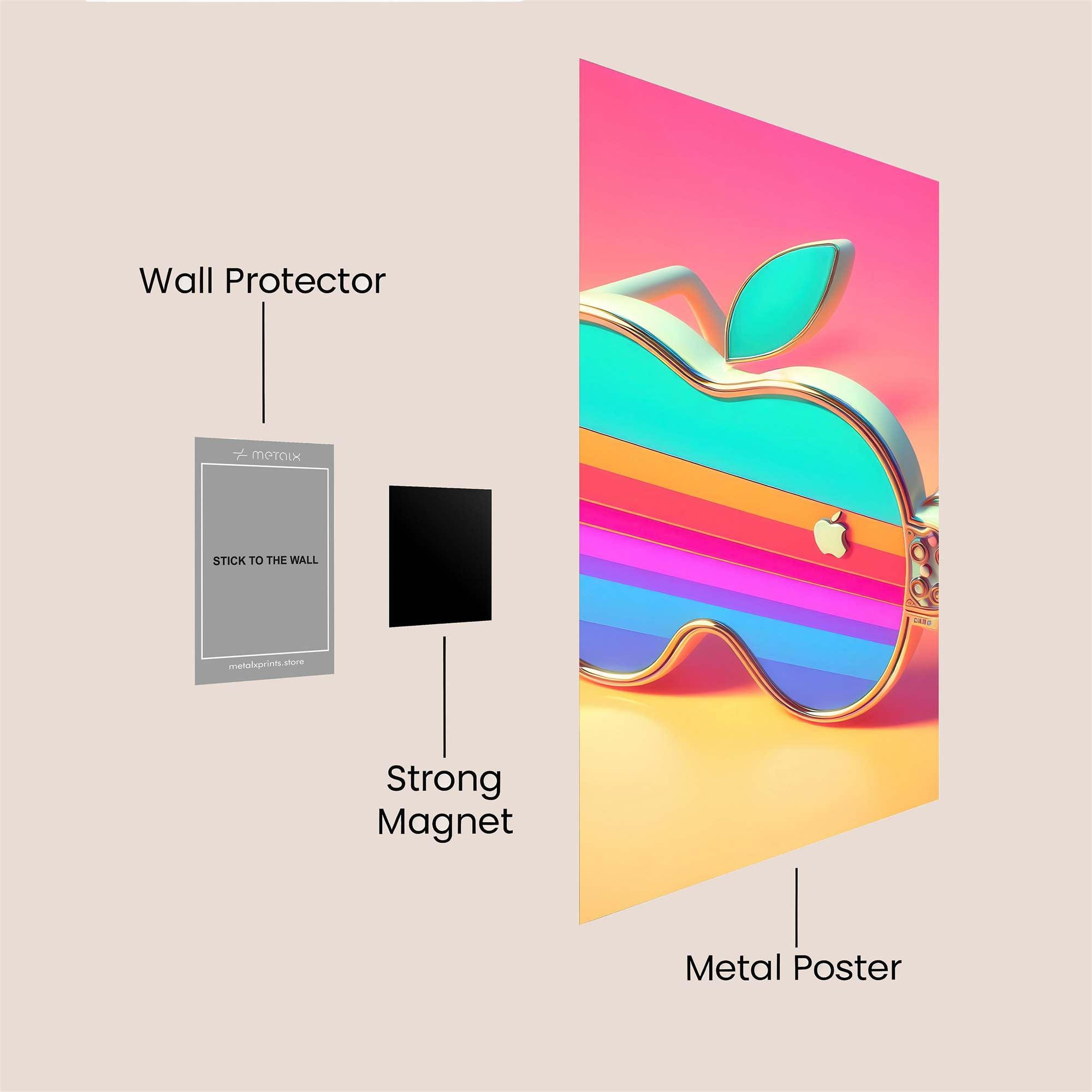 Apple Euphoria Safe Wall Magnetic / M