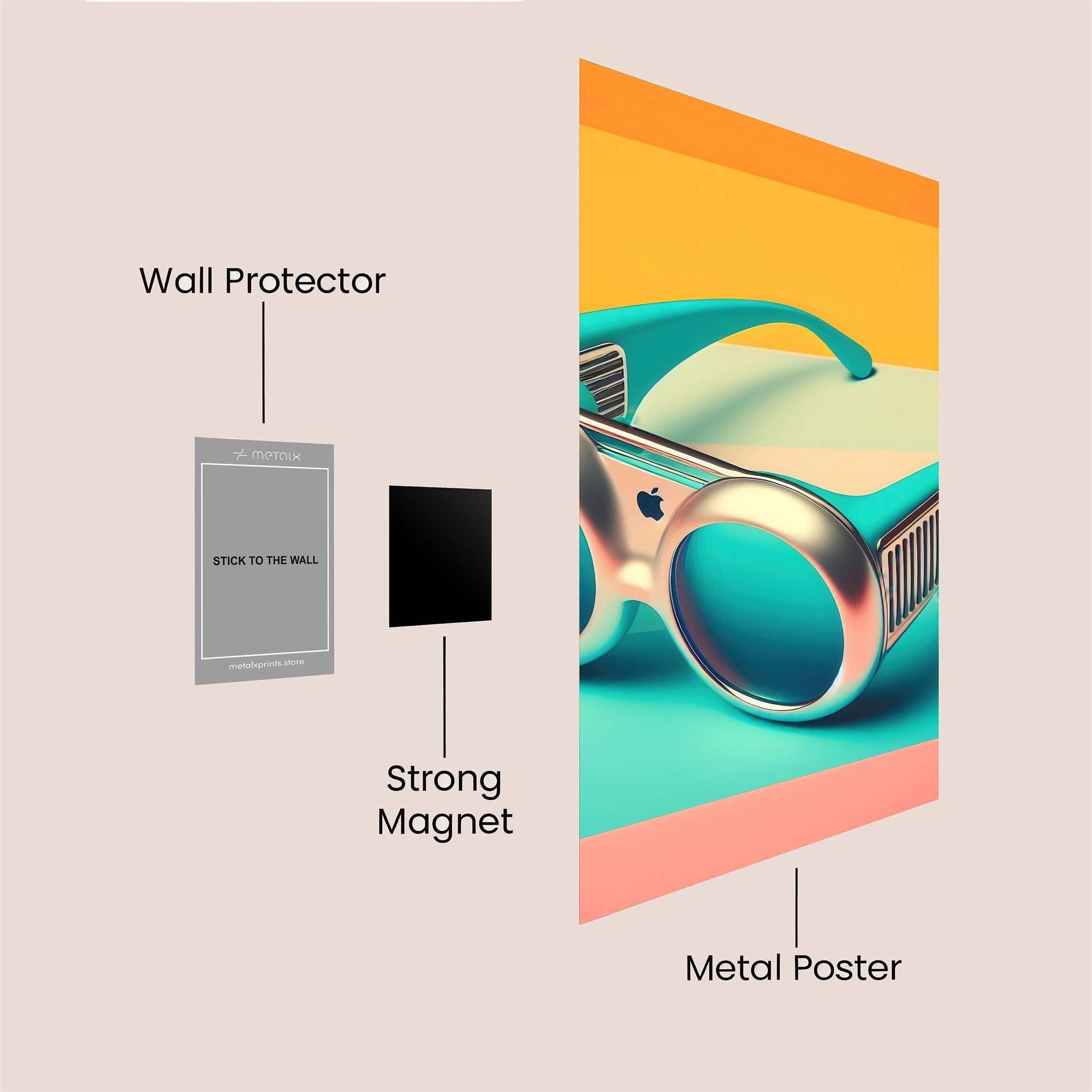 Apple Retro Safe Wall Magnetic / M