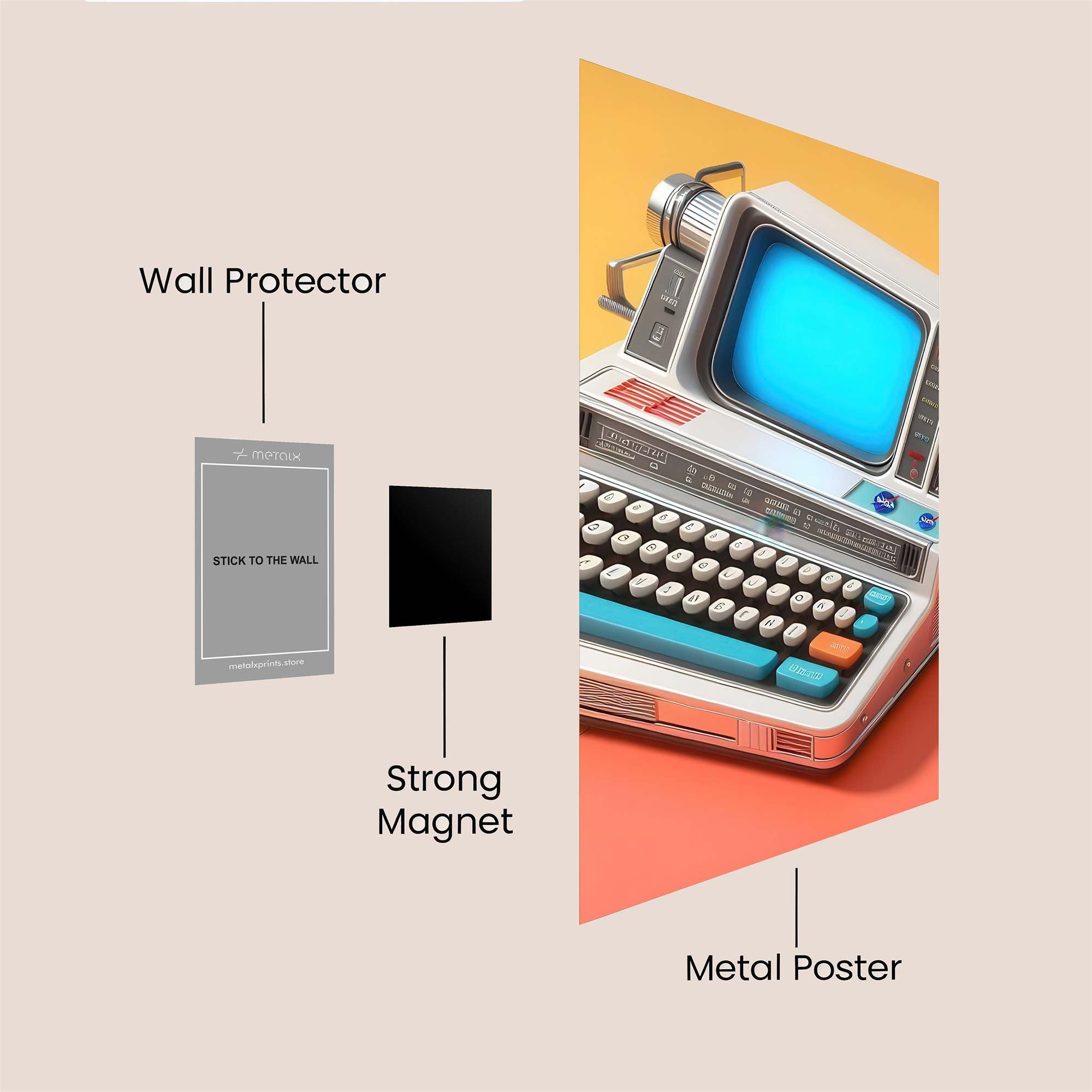 Retro Dream Safe Wall Magnetic / M