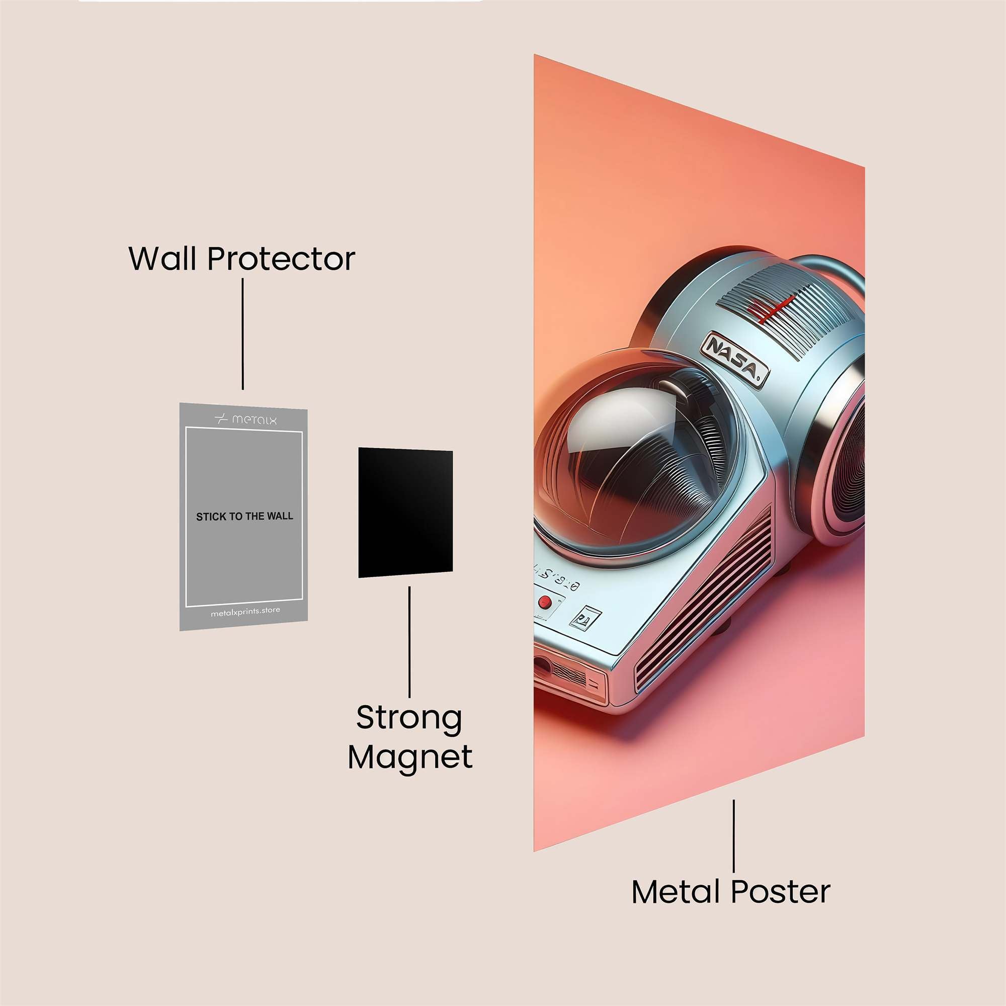 Roomba Retro Safe Wall Magnetic / M