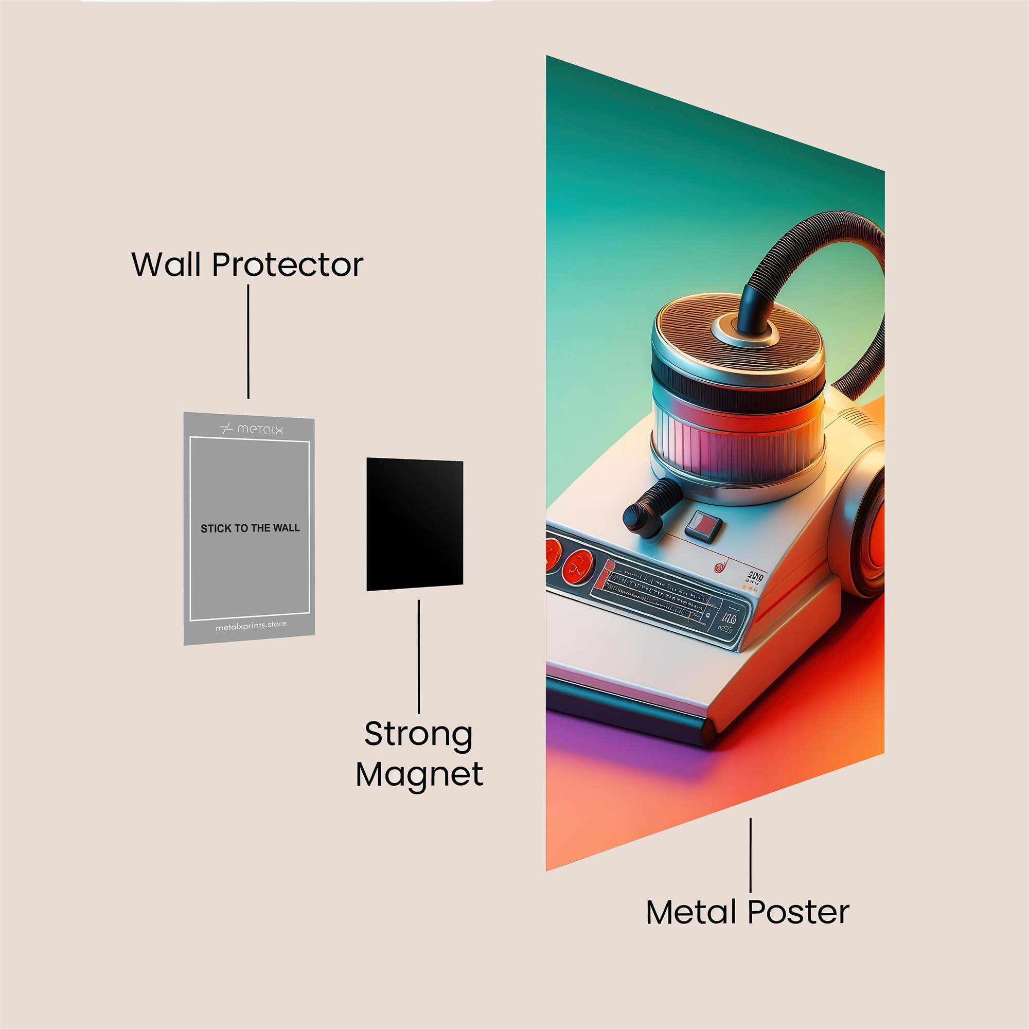RetroVibe Safe Wall Magnetic / M