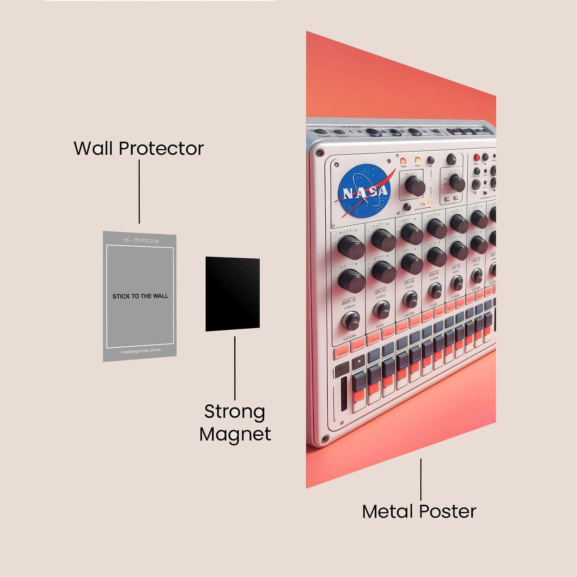 NASA Synthesizer Safe Wall Magnetic / M