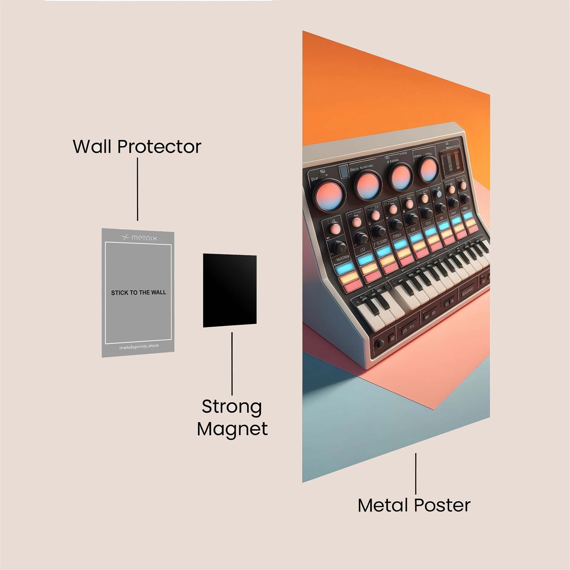 Synthesizer Serenity Safe Wall Magnetic / M