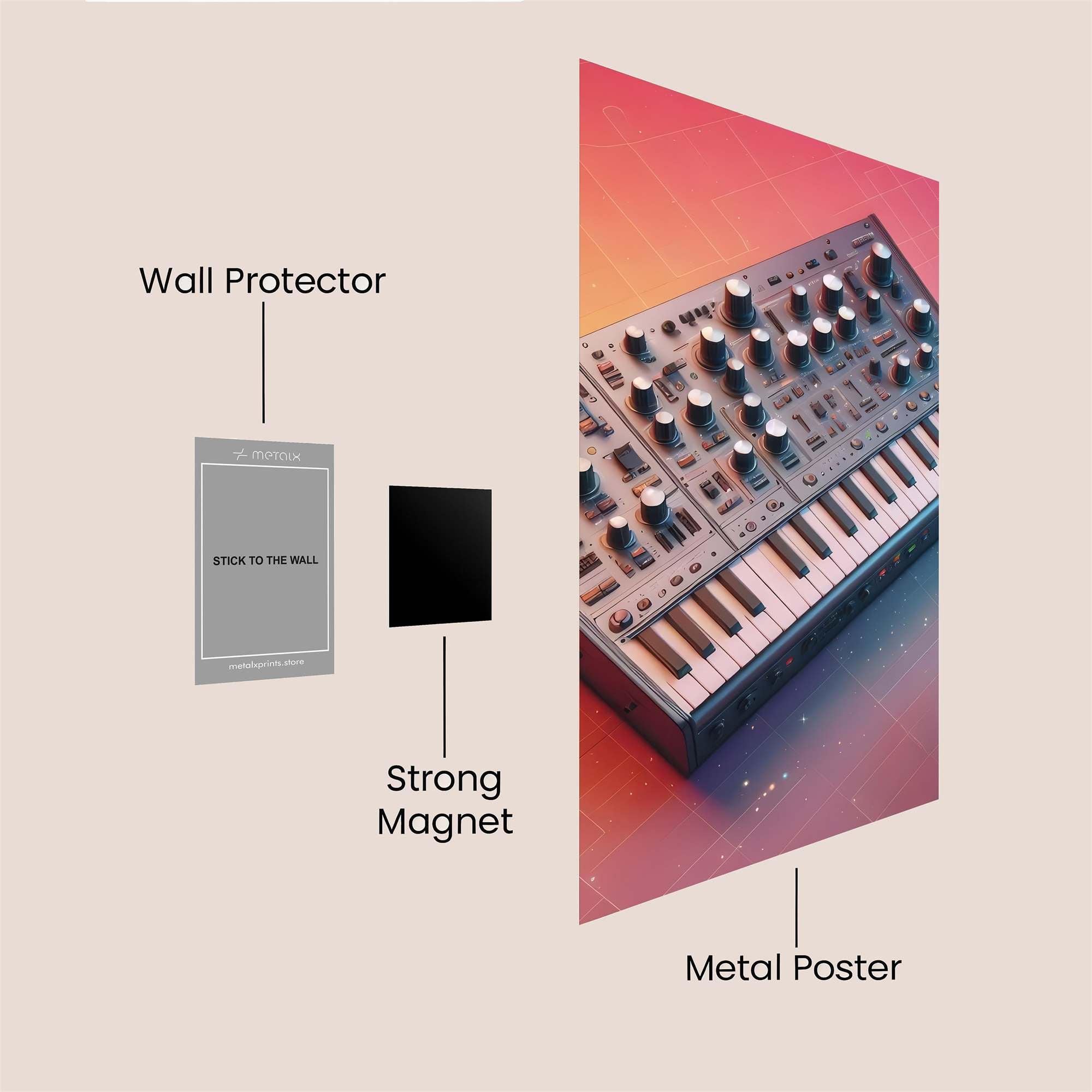 Synth Serenity Safe Wall Magnetic / M