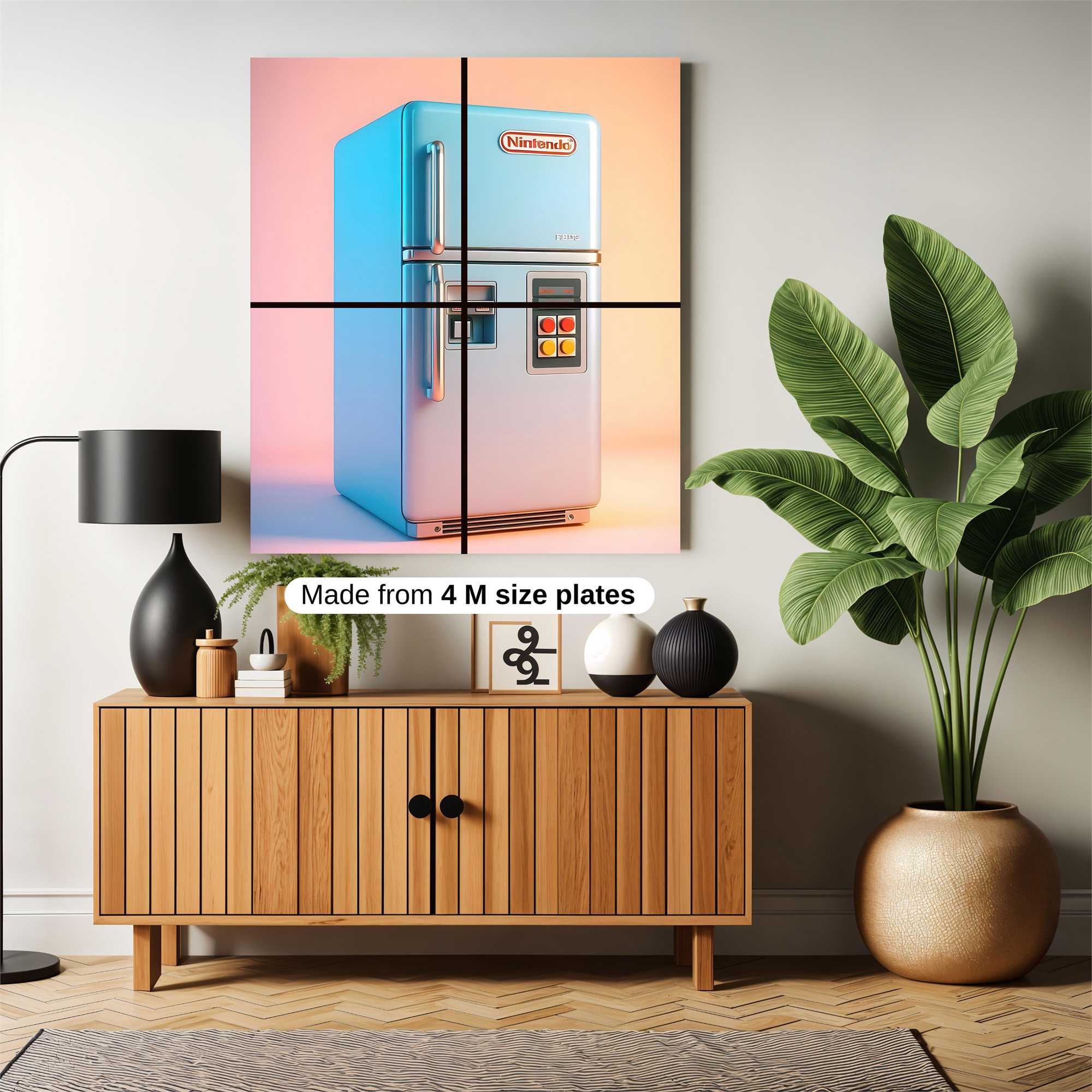 Nintendo Nostalgic Safe Wall Magnetic / M