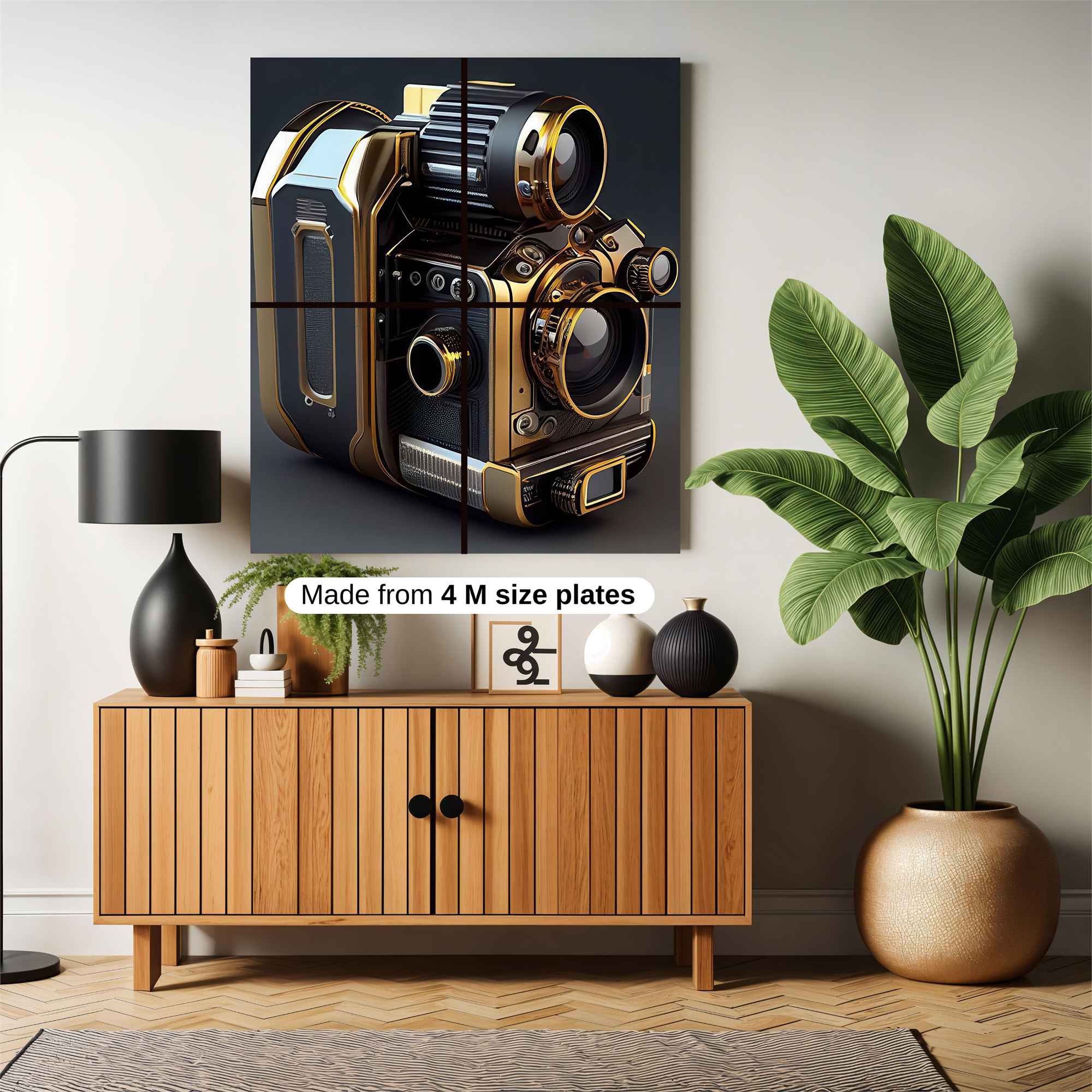 Steampunk Camera Safe Wall Magnetic / M
