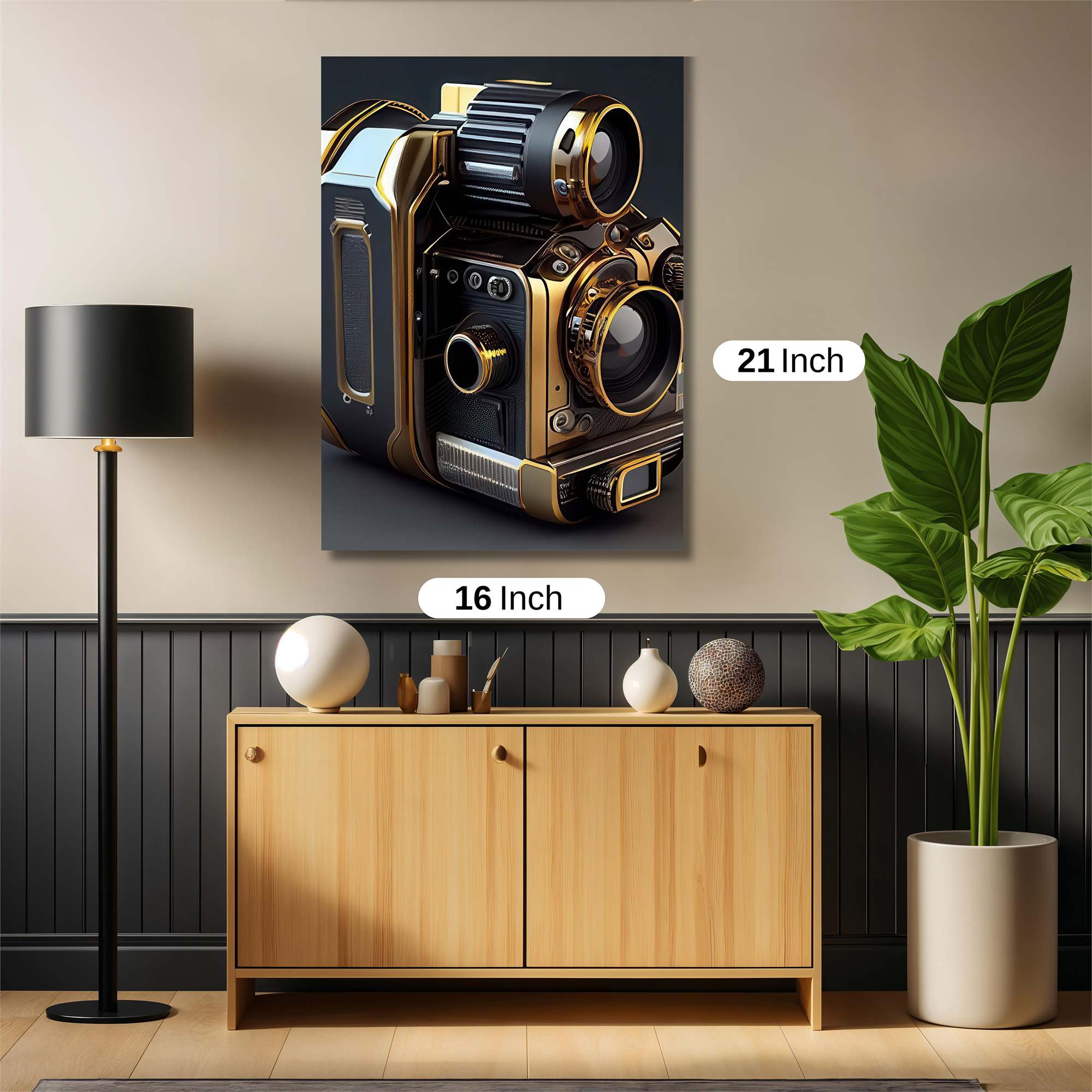 Steampunk Camera Safe Wall Magnetic / M