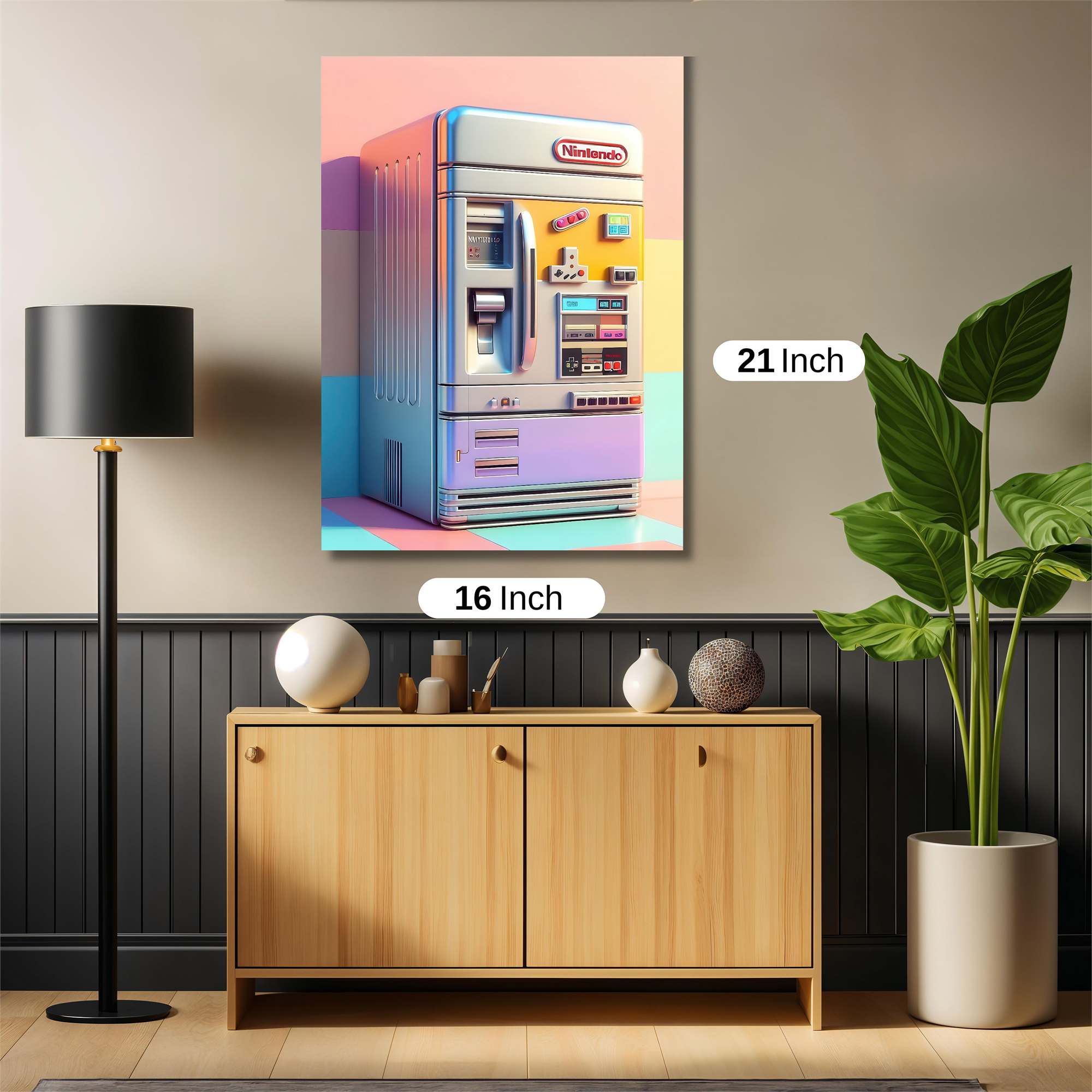 Nintendo Nostalgic Safe Wall Magnetic / M