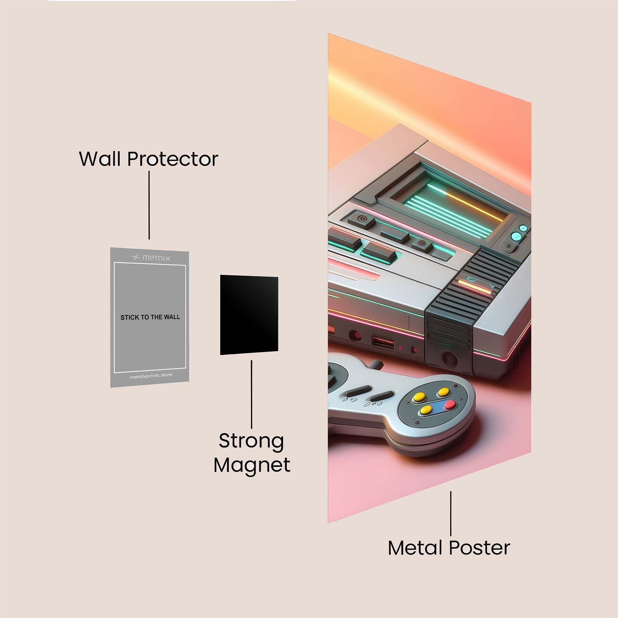 RetroVibe Safe Wall Magnetic / M