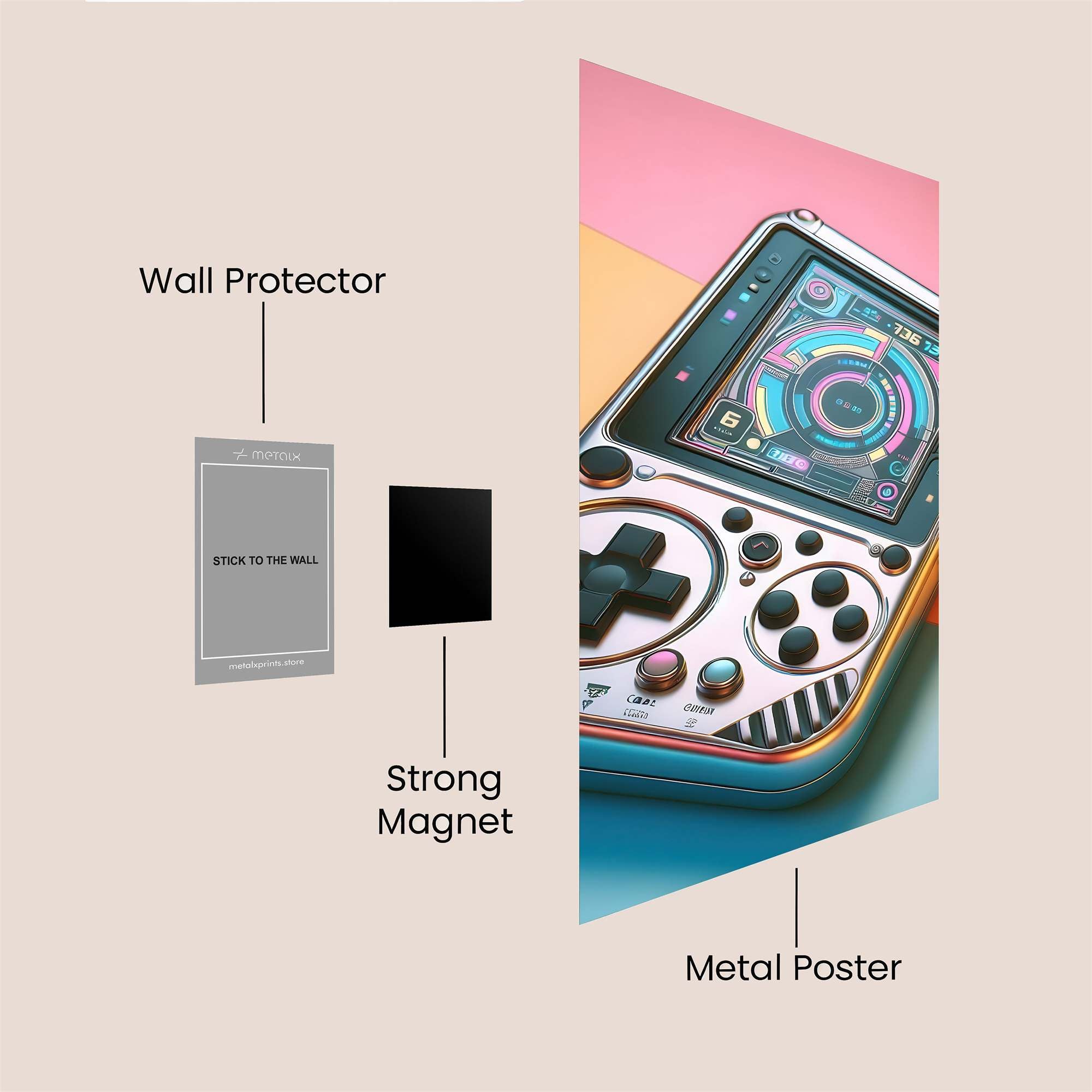 RetroVibe Safe Wall Magnetic / M