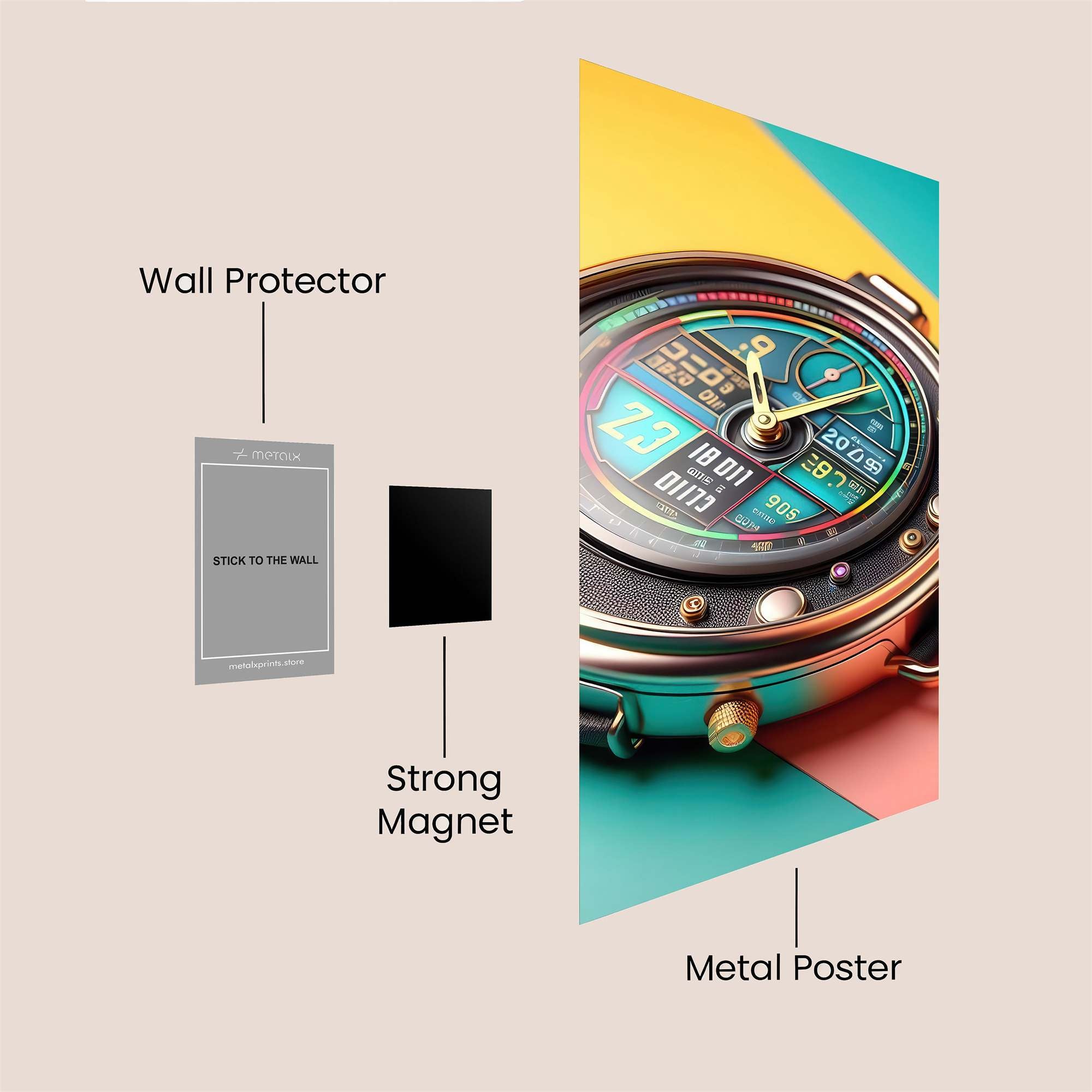 Timepiece Marvel Safe Wall Magnetic / M