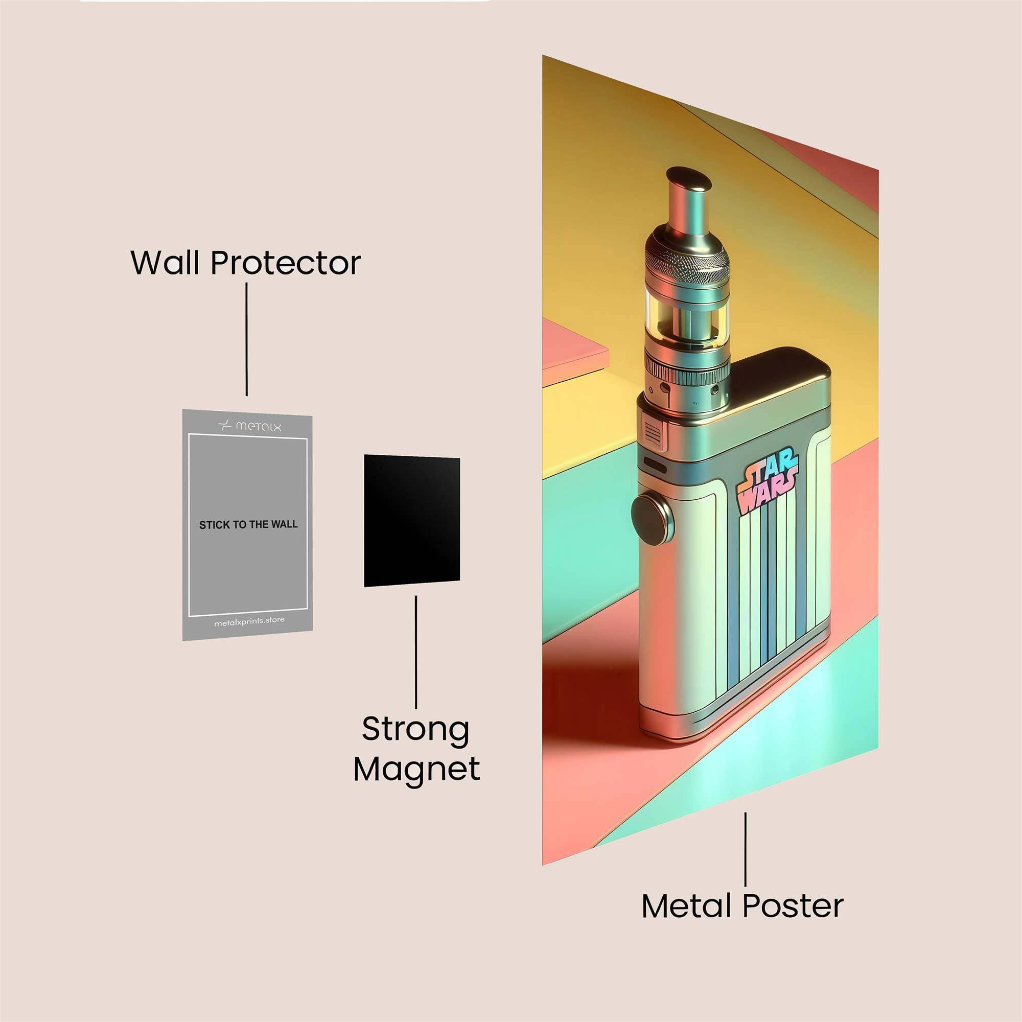 Vape Adventure Safe Wall Magnetic / M