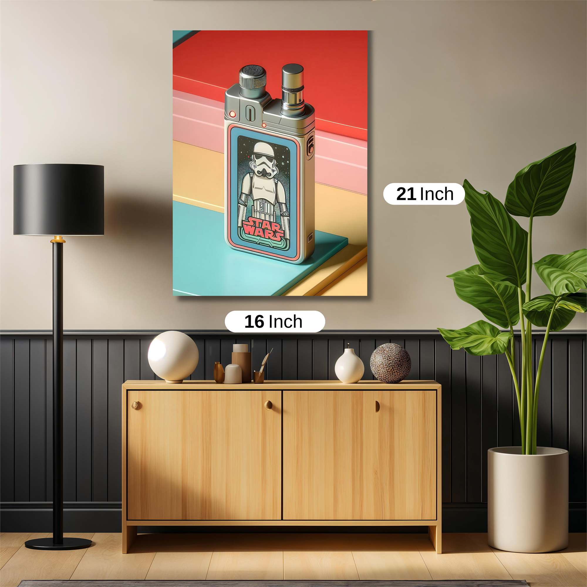 Trooper Retro Safe Wall Magnetic / M