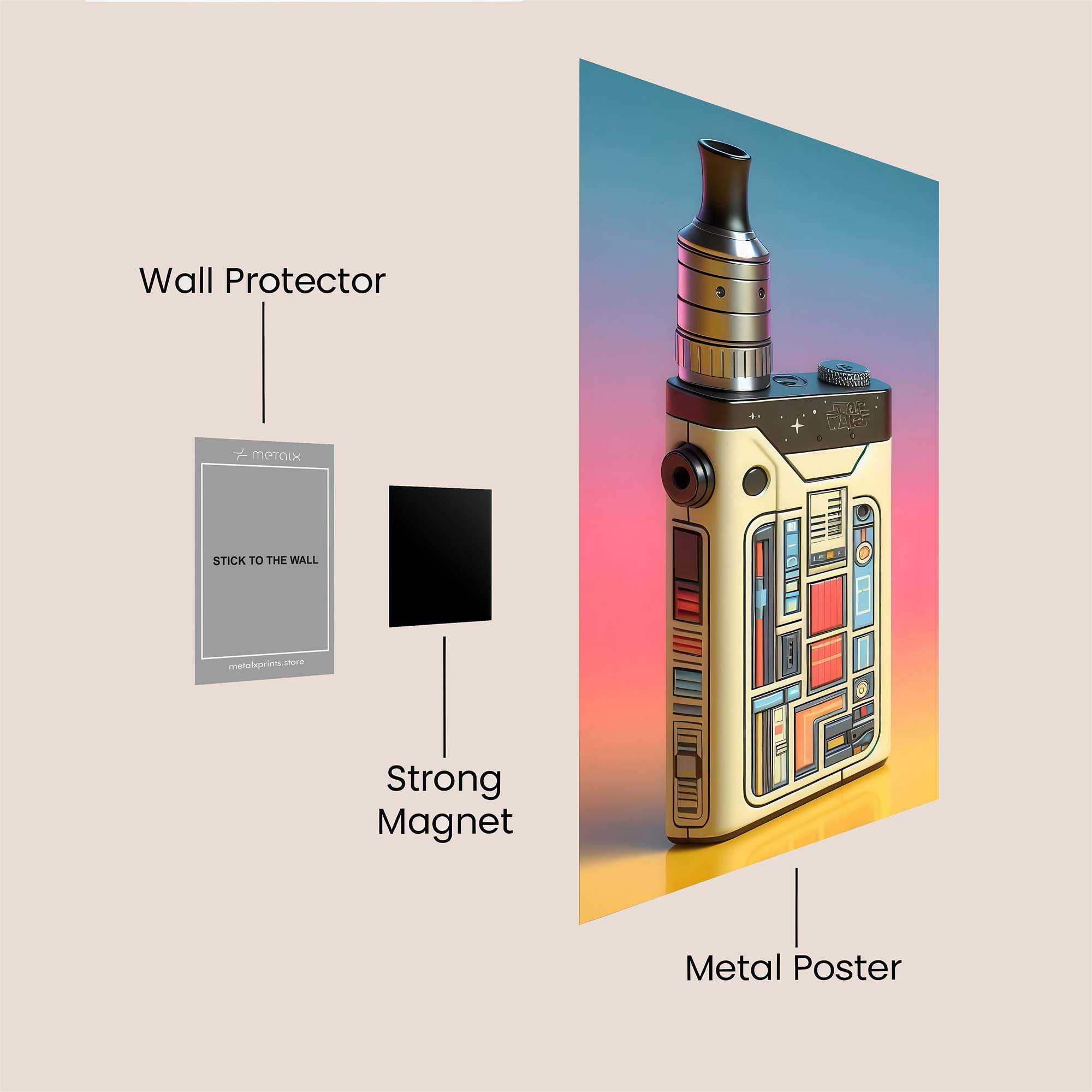 Vapor Bliss Safe Wall Magnetic / M
