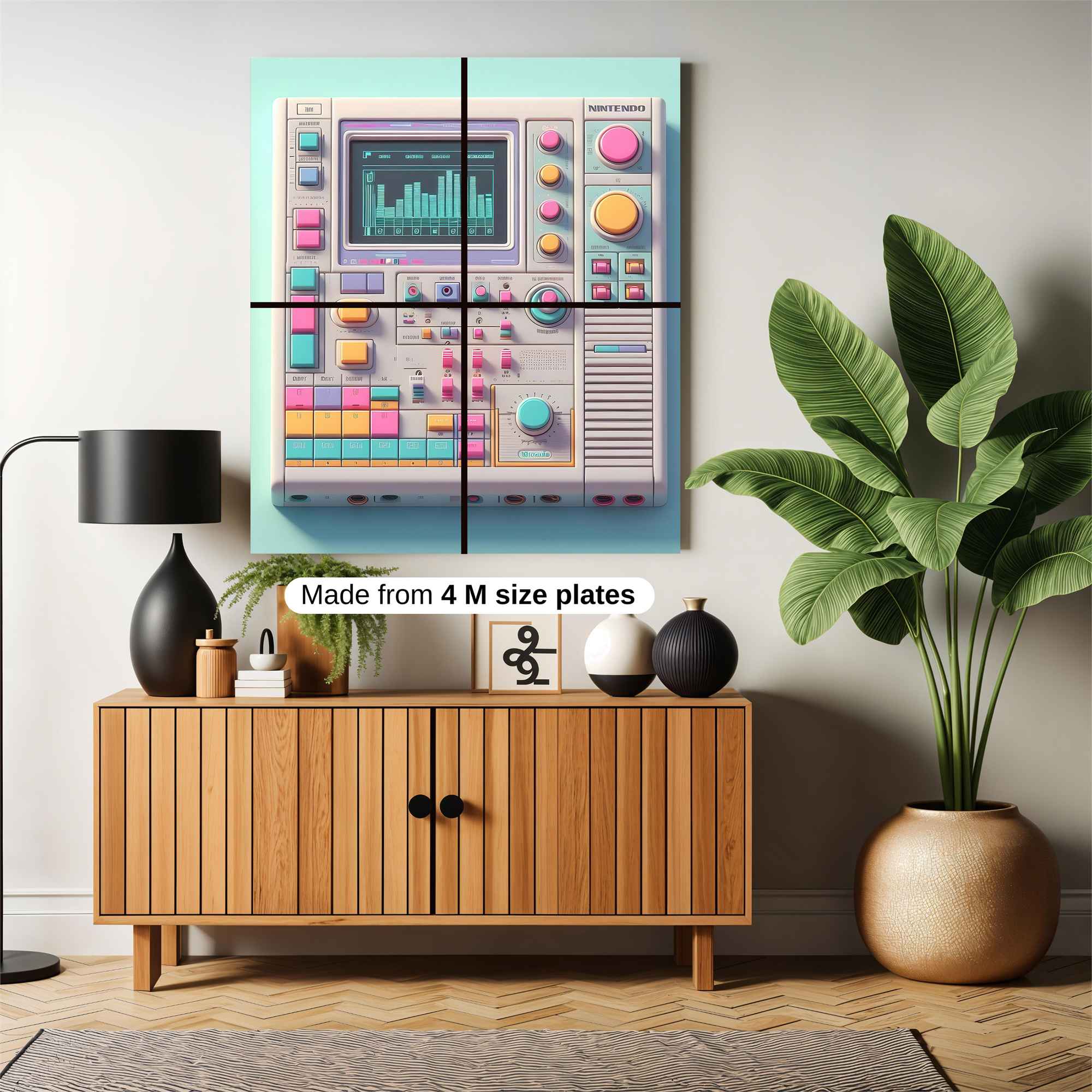 Nintendo Nostalgic Safe Wall Magnetic / M